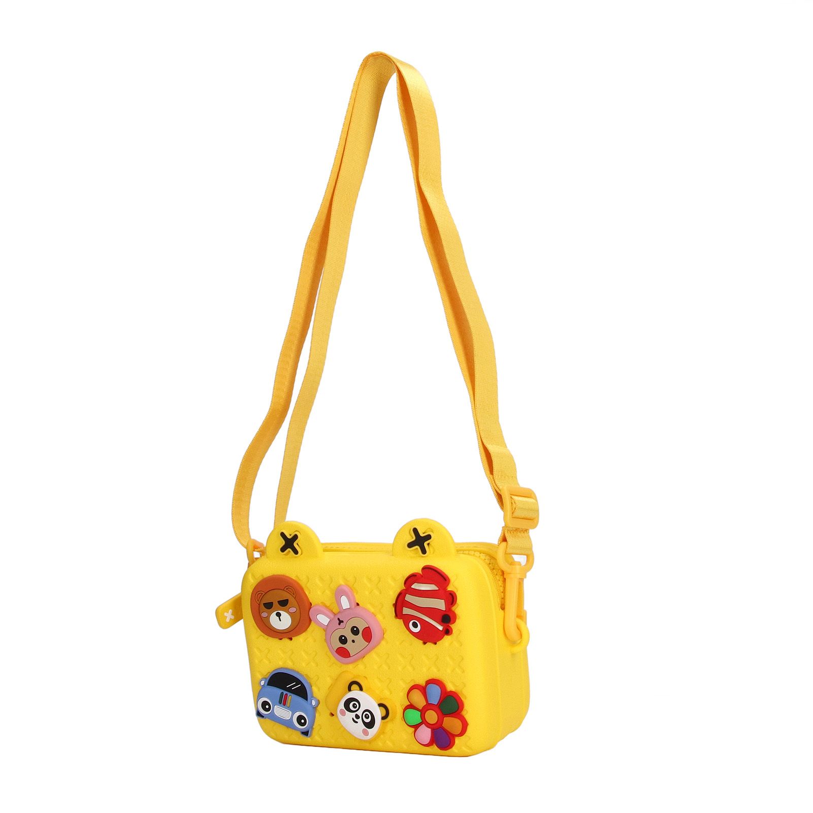 Cartoon Camera Shoulder Bags Children's Camera Protector Bag for Kids Birthday Gift Yellow - Image 5