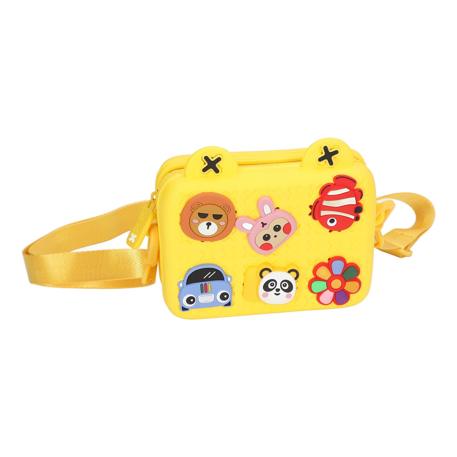 Cartoon Camera Shoulder Bags Children's Camera Protector Bag for Kids Birthday Gift Yellow - Image 7