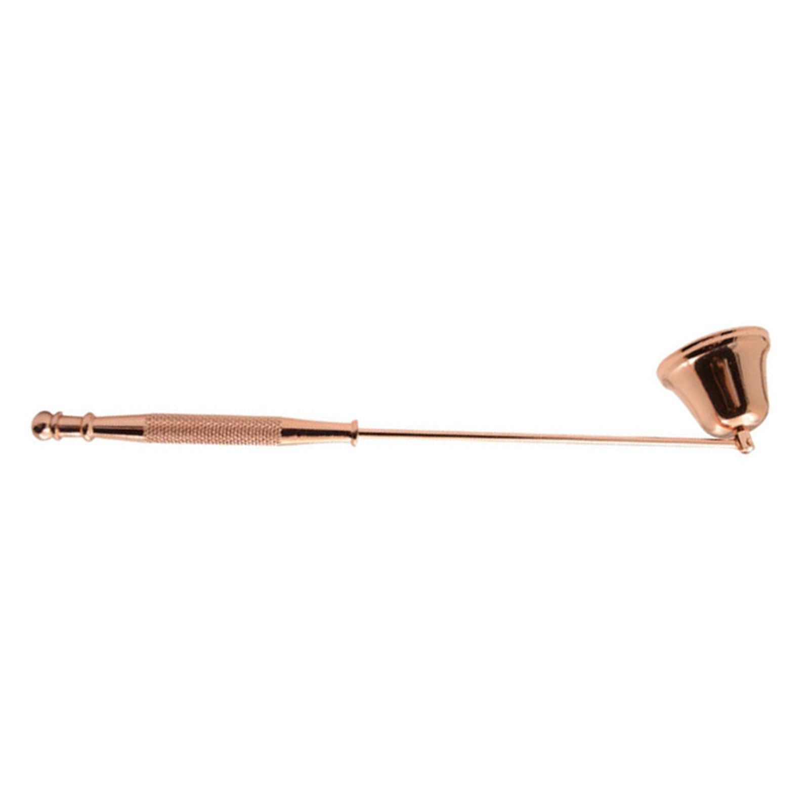 Candle Snuffer Bell Shaped Iron Electroplating Candle Extinguisher for Home Candle Tool Rose Gold - Image 2