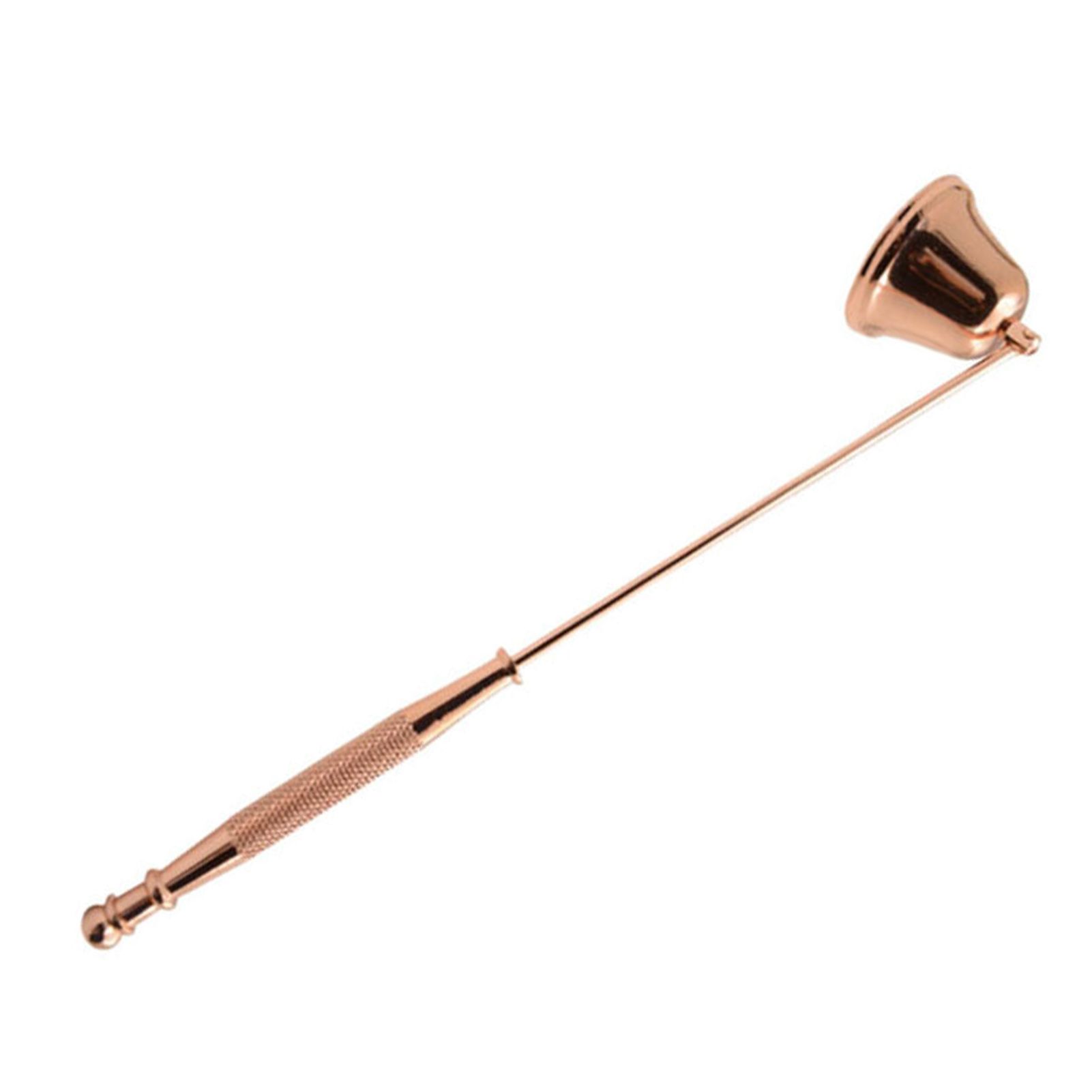Candle Snuffer Bell Shaped Iron Electroplating Candle Extinguisher for Home Candle Tool Rose Gold - Image 3