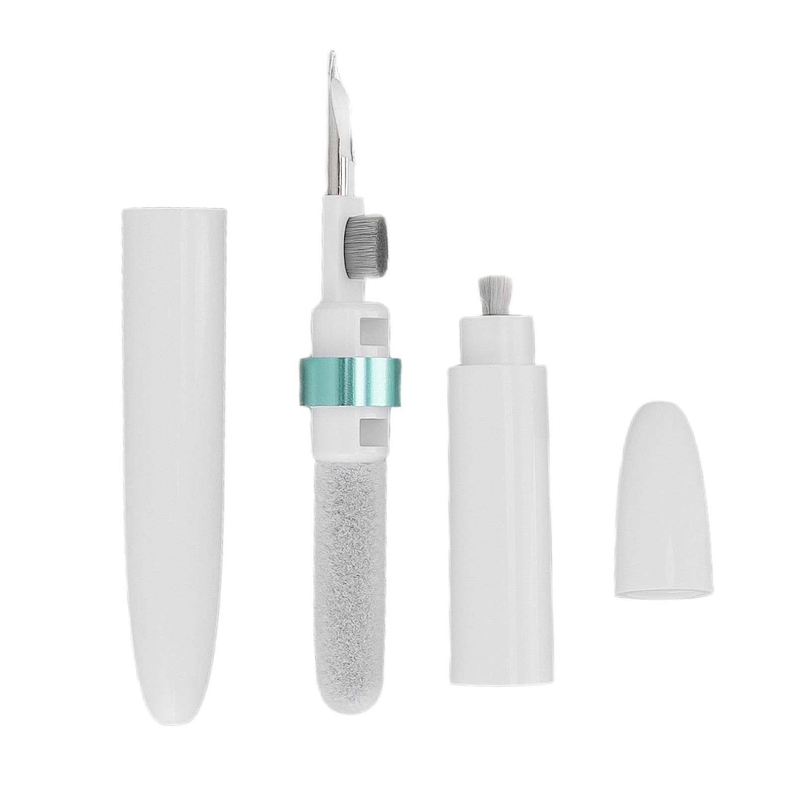 Bluetooth Earbuds Cleaning Pen Multifunction Wireless Earphones Cleaning Tool with Soft Brush for Camera Mobile Phone Green - Image 3