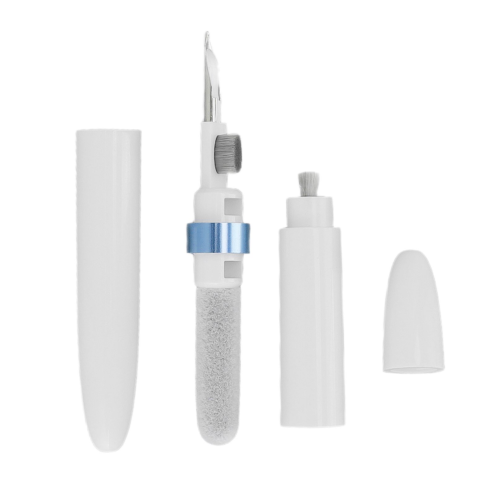 Bluetooth Earbuds Cleaning Pen Multifunction Wireless Earphones Cleaning Tool with Soft Brush for Camera Mobile Phone Blue - Image 3