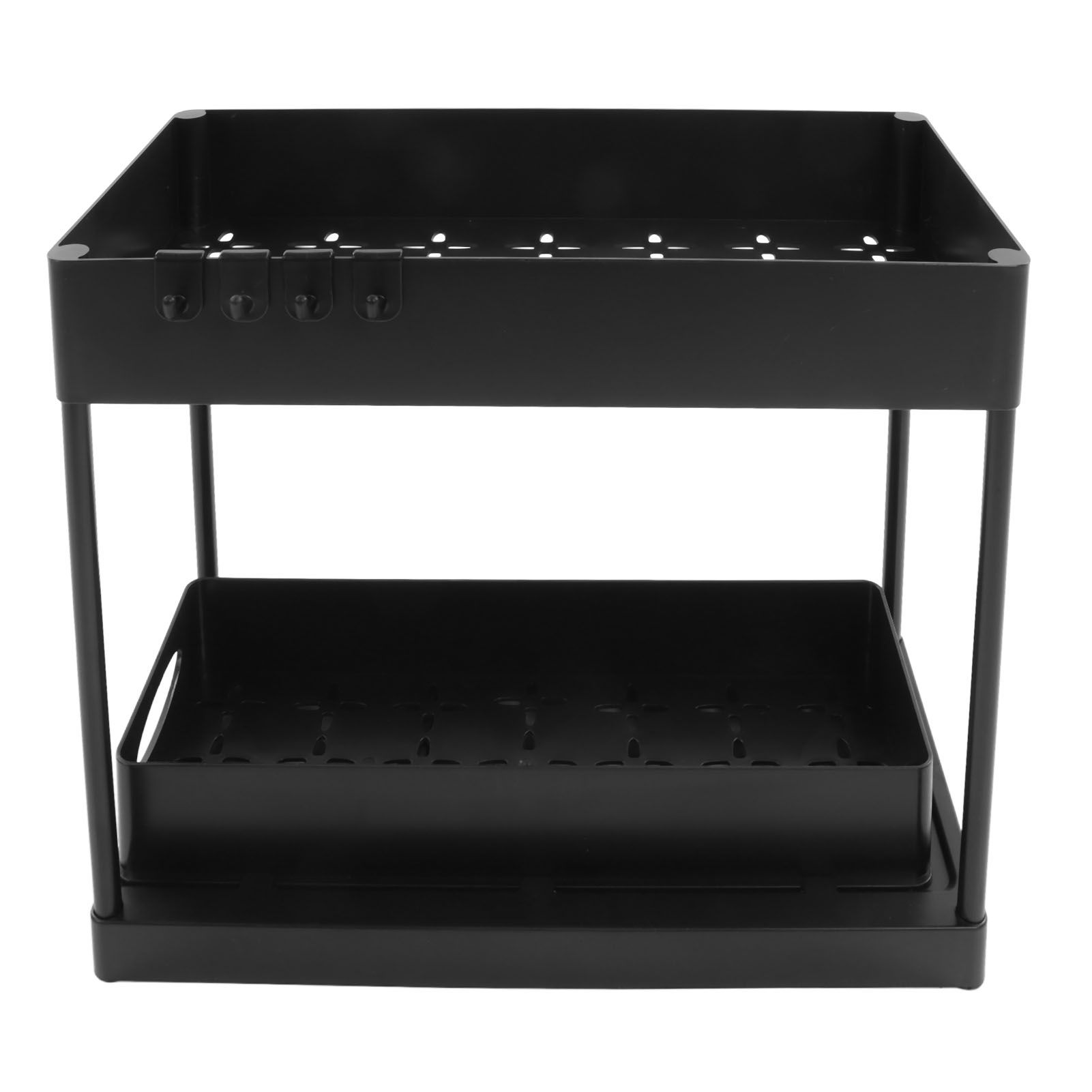 Under Sink Organizers Large Capacity Slide Out Storage Baskets for Bathrooms Kitchens Closets Laundry Rooms Offices Black - Image 1