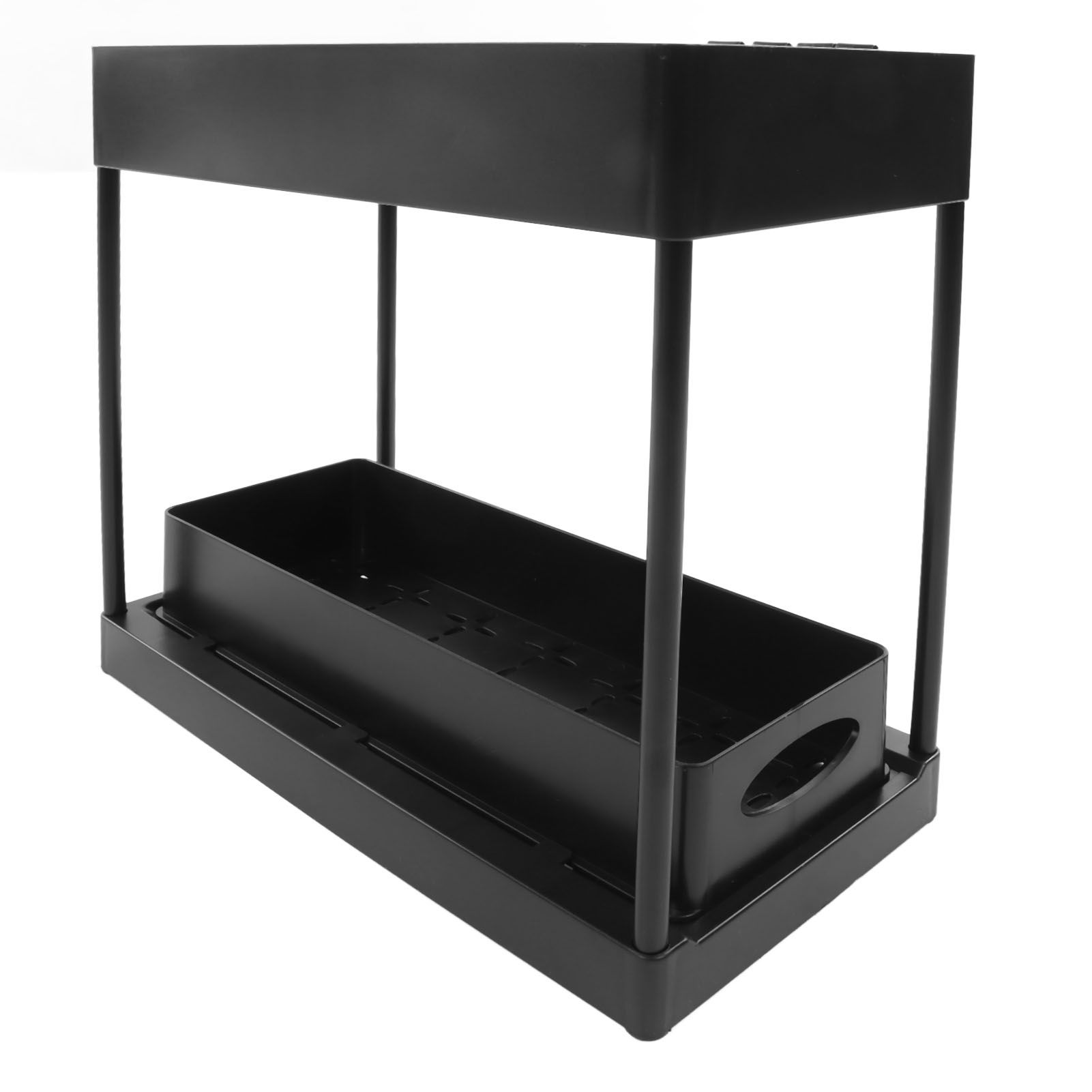 Under Sink Organizers Large Capacity Slide Out Storage Baskets for Bathrooms Kitchens Closets Laundry Rooms Offices Black - Image 2