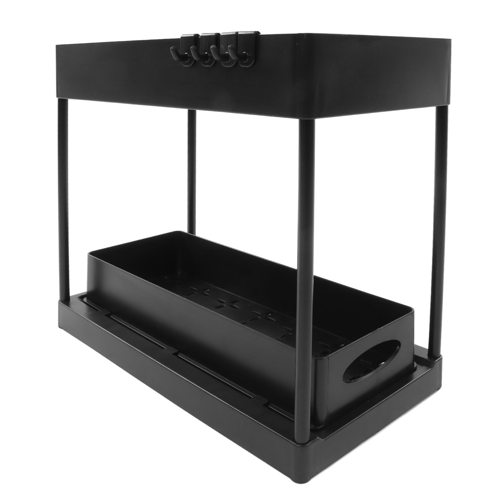 Under Sink Organizers Large Capacity Slide Out Storage Baskets for Bathrooms Kitchens Closets Laundry Rooms Offices Black - Image 3