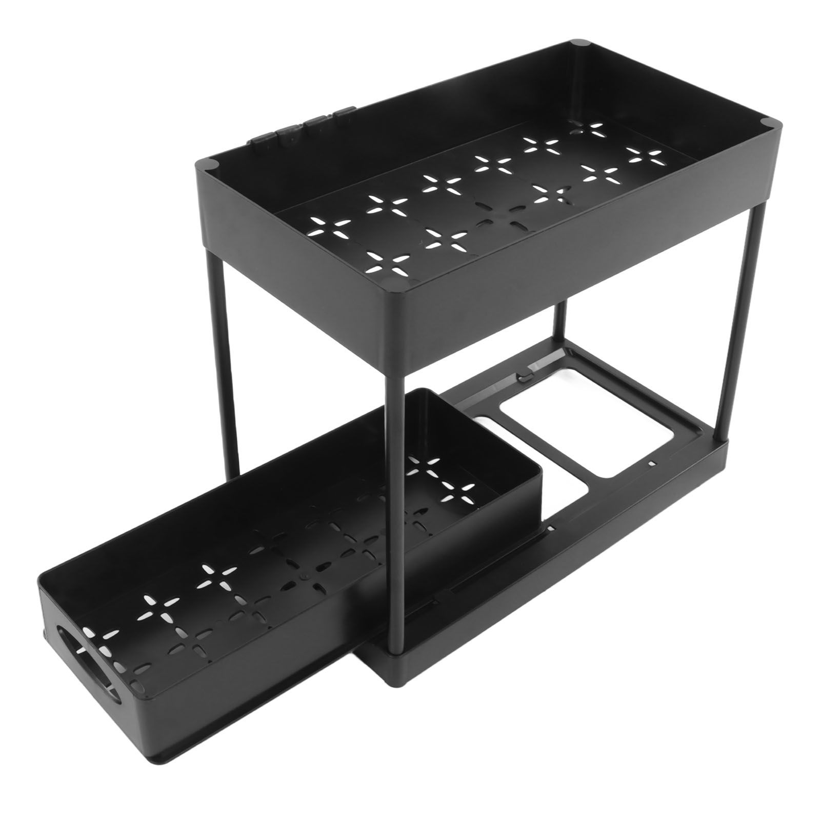 Under Sink Organizers Large Capacity Slide Out Storage Baskets for Bathrooms Kitchens Closets Laundry Rooms Offices Black - Image 4