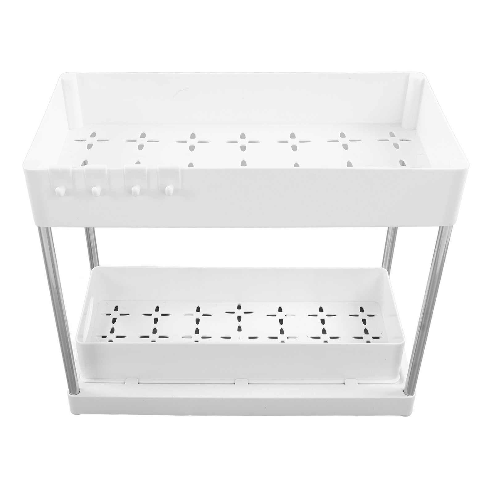 Under Sink Organizers Large Capacity Slide Out Storage Baskets for Bathrooms Kitchens Closets Laundry Rooms Offices White - Image 6