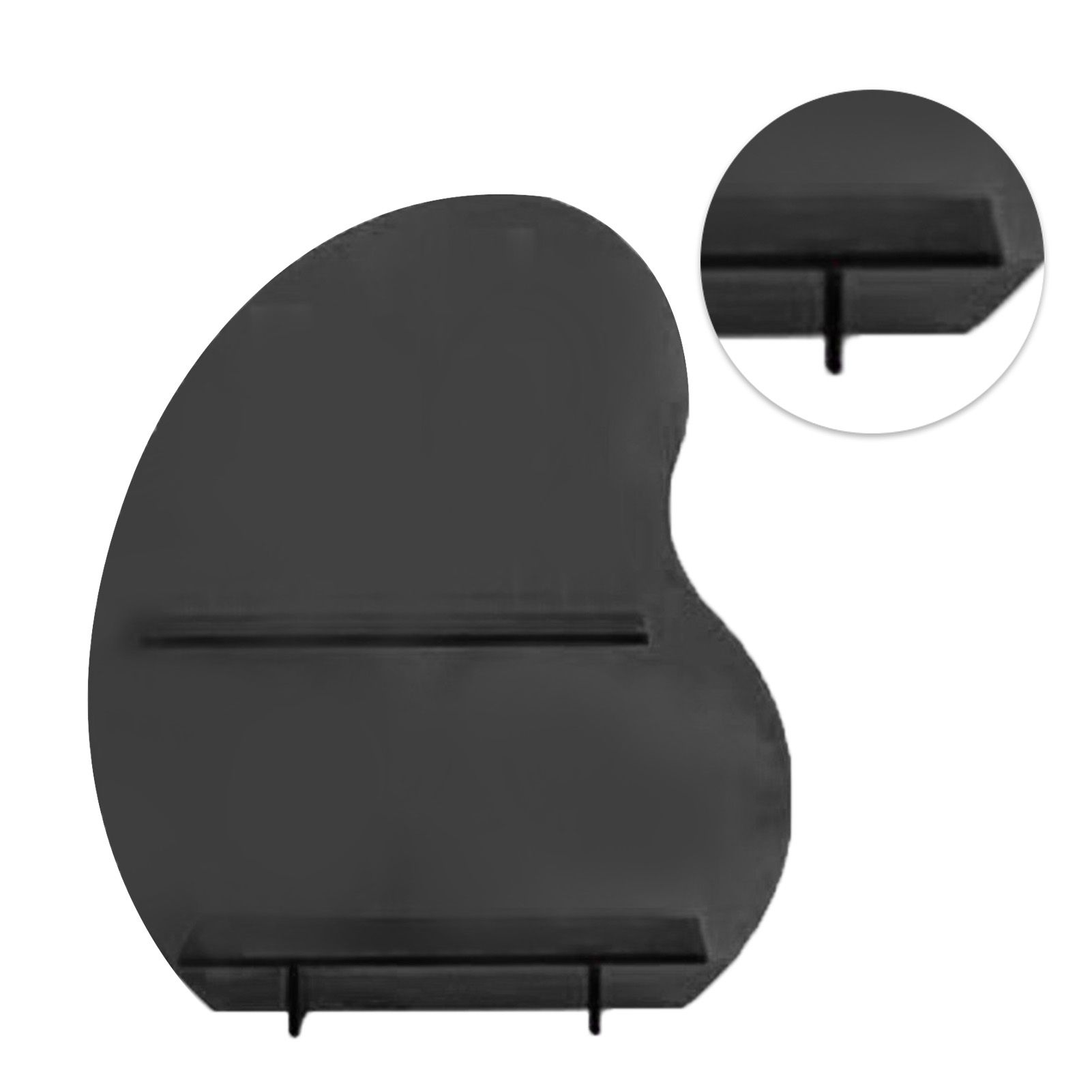 Cosmetic Storage Rack Makeup Shelf Organizer for Bathroom Bedroom Dressing Room Desk Black S - Image 4