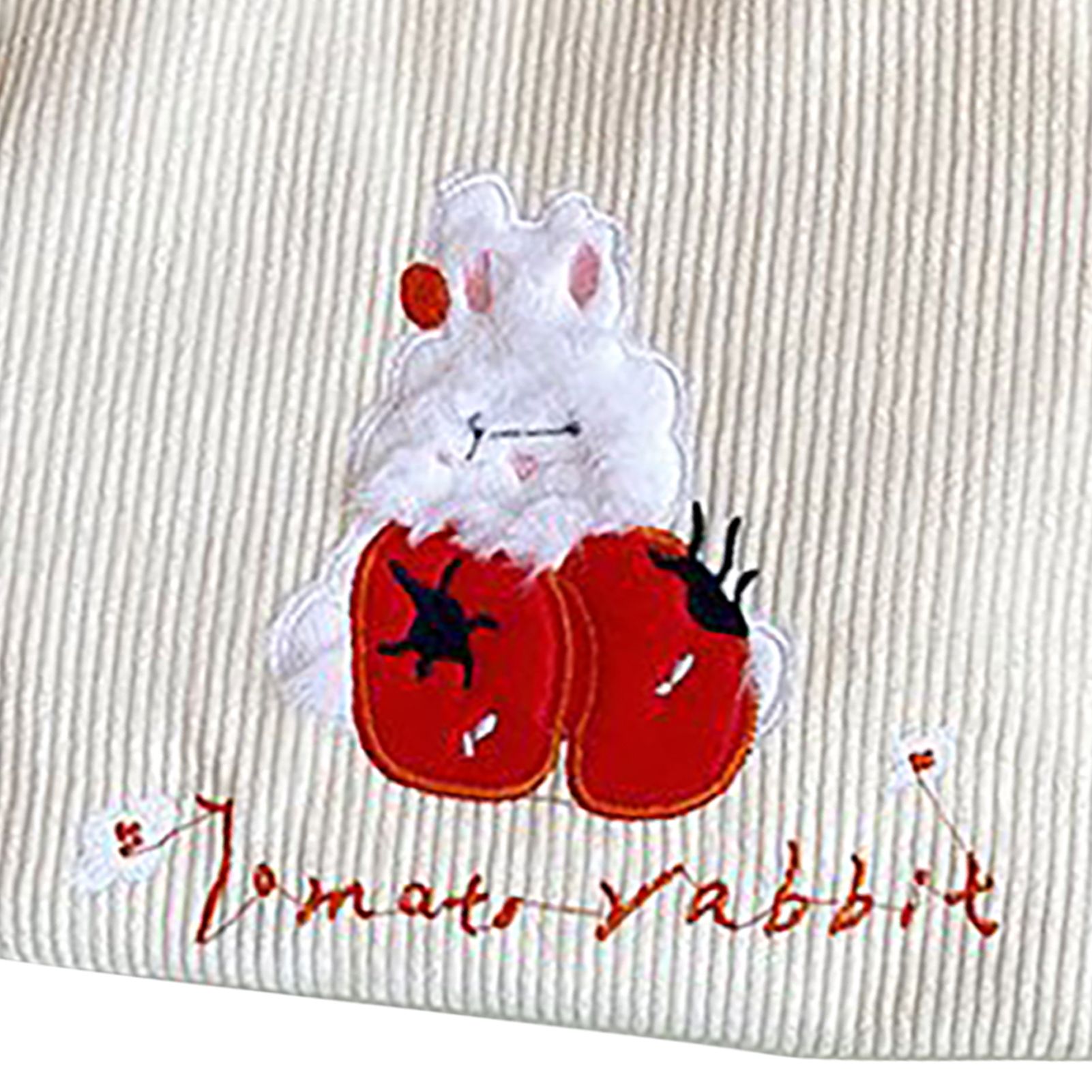 Cute Handbag Snap Button Closure Thickened Cute Pattern Fashionable Small Tote Bag for Shopping Commuting Strawberry - Image 8