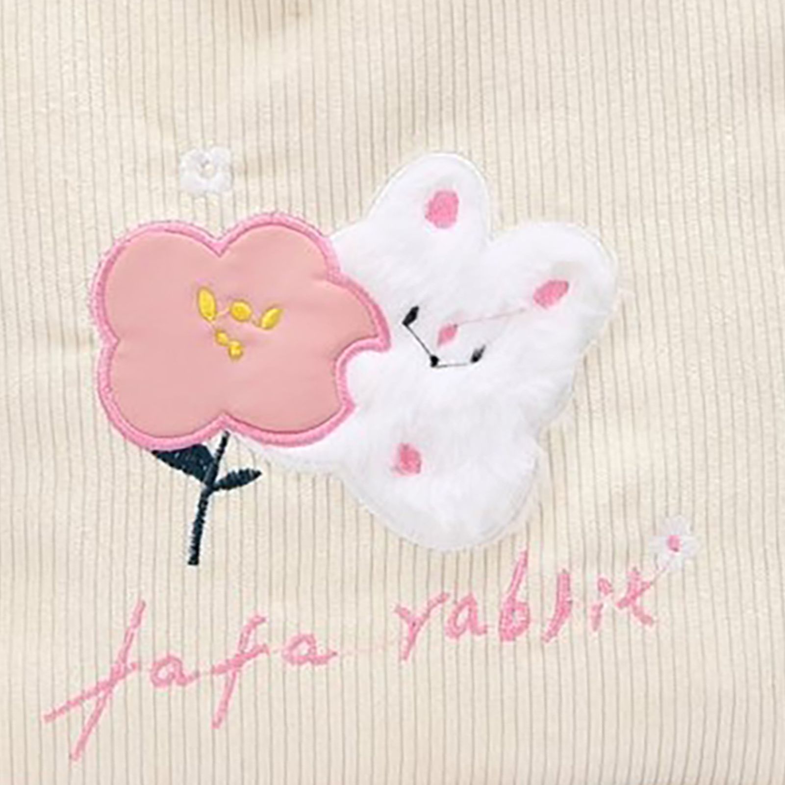 Cute Handbag Snap Button Closure Thickened Cute Pattern Fashionable Small Tote Bag for Shopping Commuting Pink Flower - Image 8