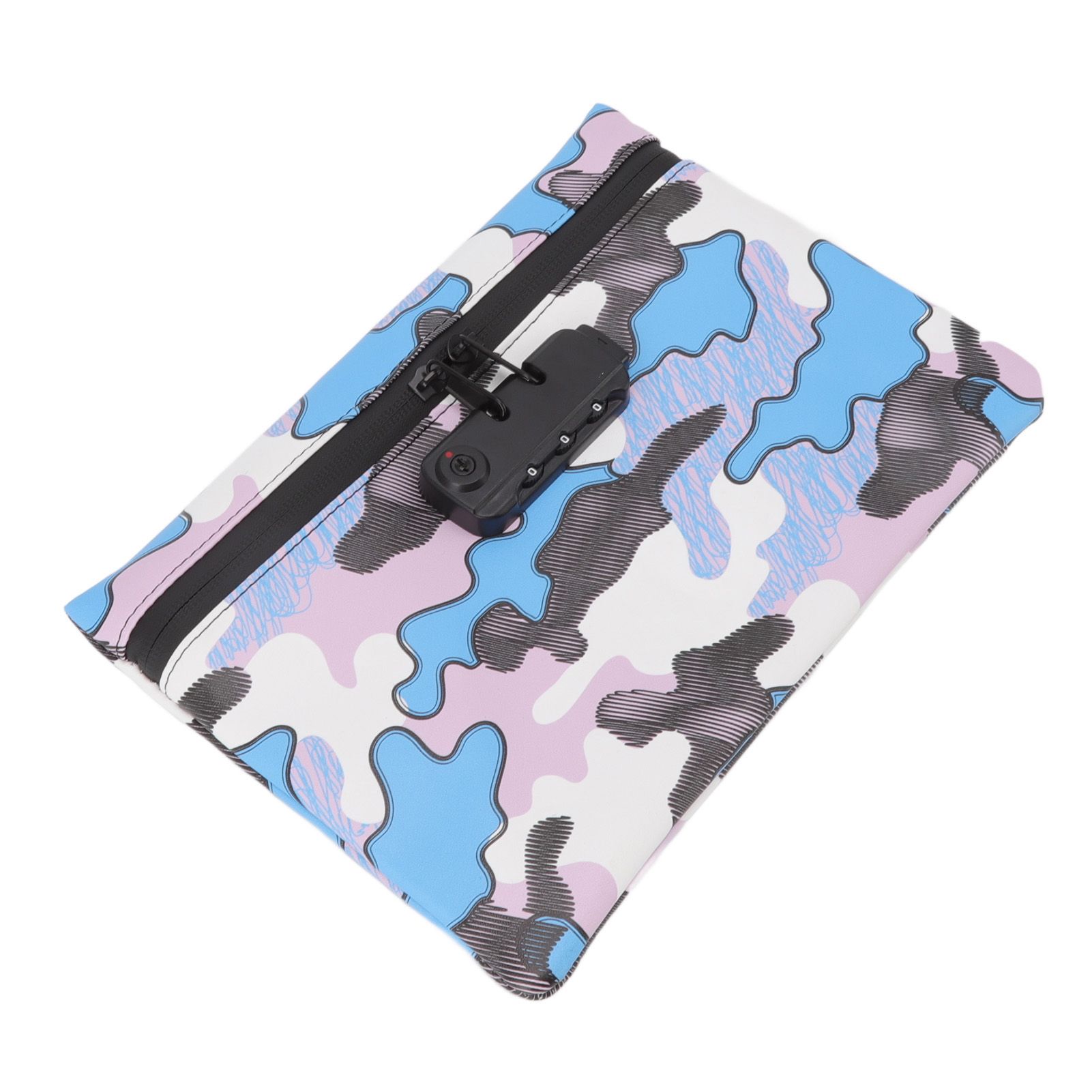 Smell Proof Bag Storage Carrying Bag PU Leather with Combination Lock for Home Outdoor - Image 6