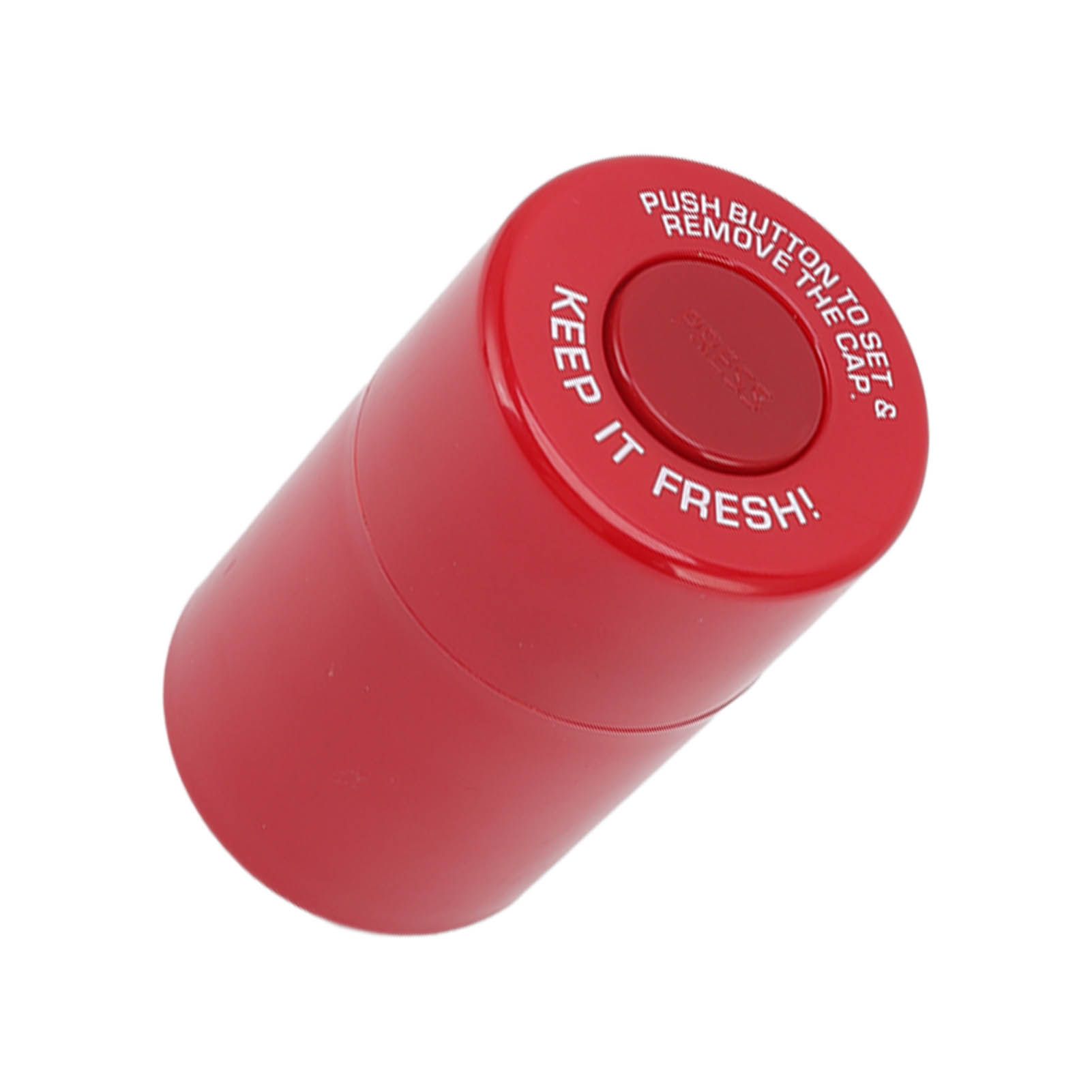 Round Plastic Airtight Stash Jar Smell Proof Tobacco Herb Storage Case Sealed Tank Container for Outdoor Travel Red - Image 6
