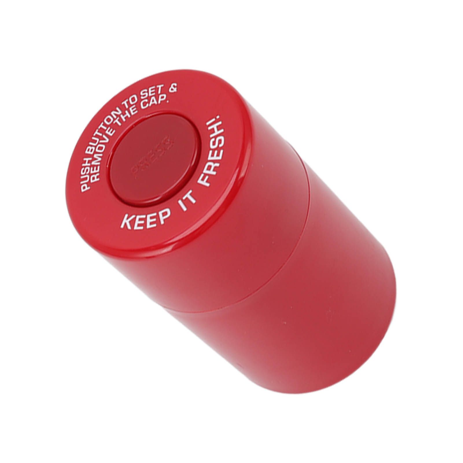 Round Plastic Airtight Stash Jar Smell Proof Tobacco Herb Storage Case Sealed Tank Container for Outdoor Travel Red - Image 7