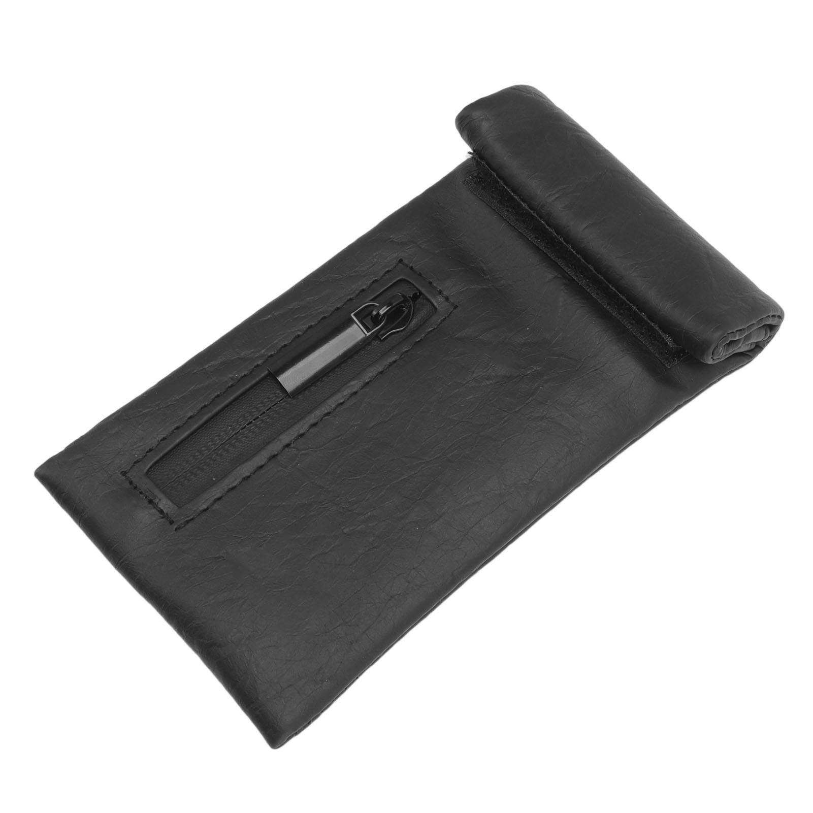 Smell Proof Bag PU Leather Waterproof Multipurpose Storage Bag for Outdoor Travel Trip Odor Proof Stash Bag - Image 3