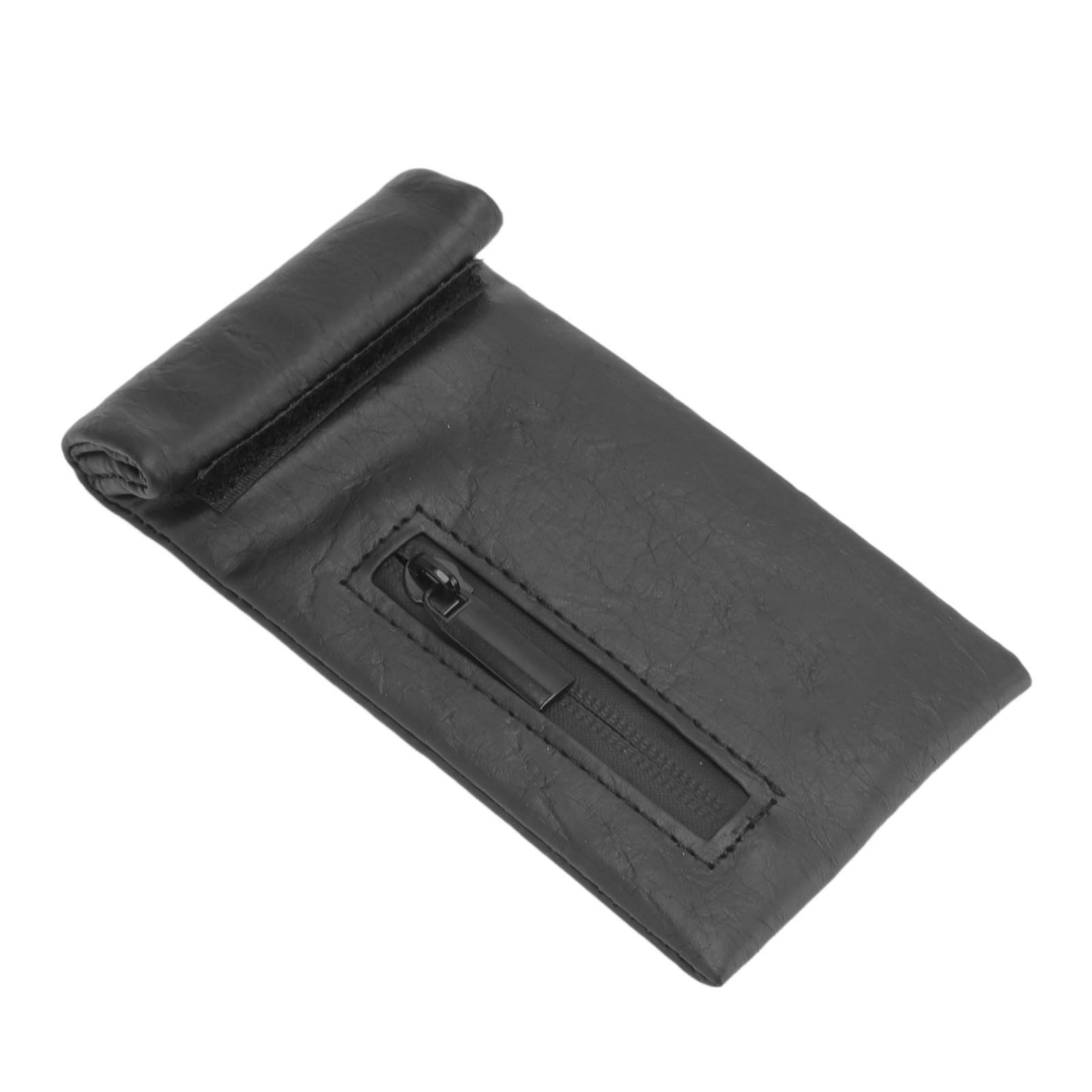 Smell Proof Bag PU Leather Waterproof Multipurpose Storage Bag for Outdoor Travel Trip Odor Proof Stash Bag - Image 4