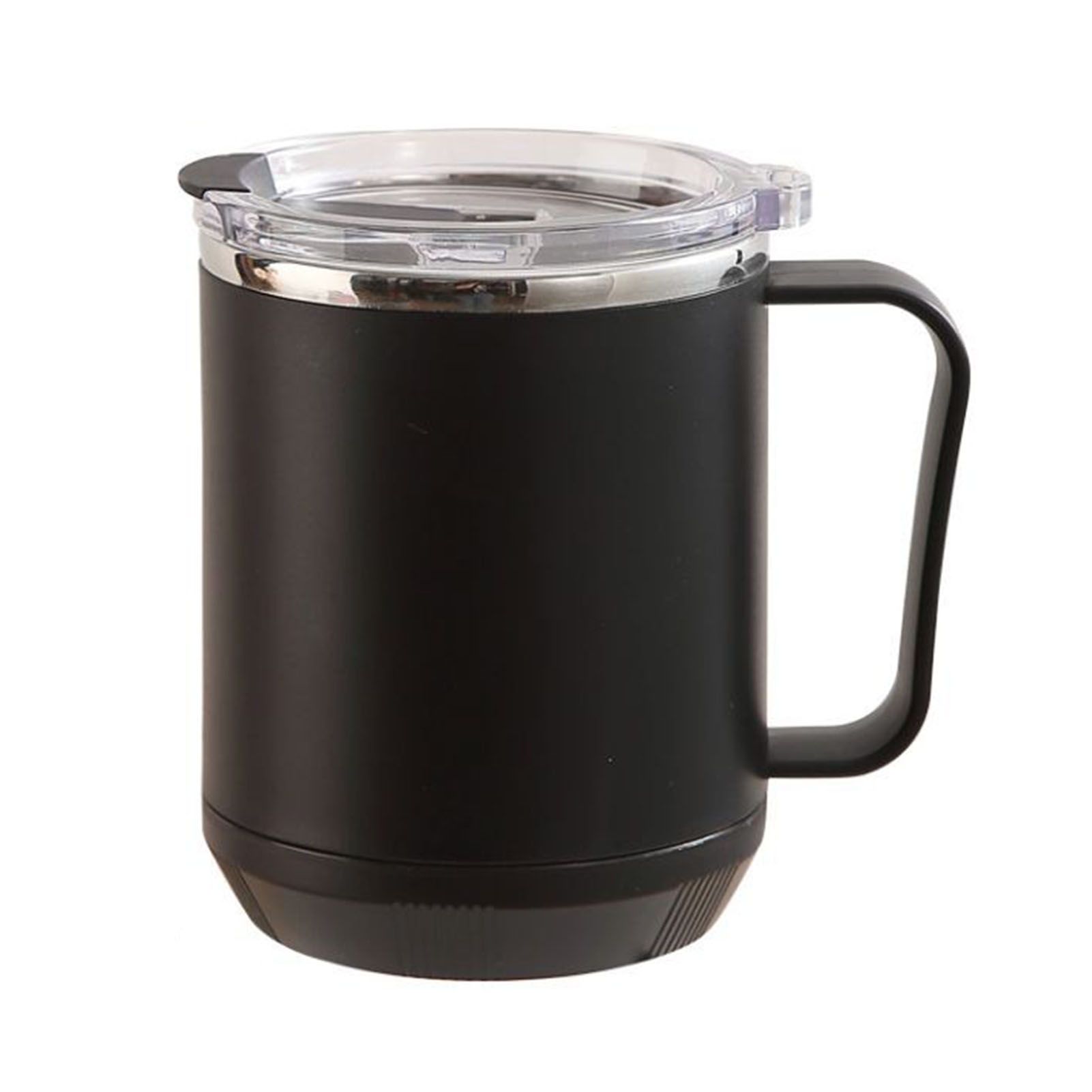 Coffee Mug 460ml 304 Stainless Steel Liner Leakproof Elegant Portable Mug for Outdoor Activities Black - Image 1