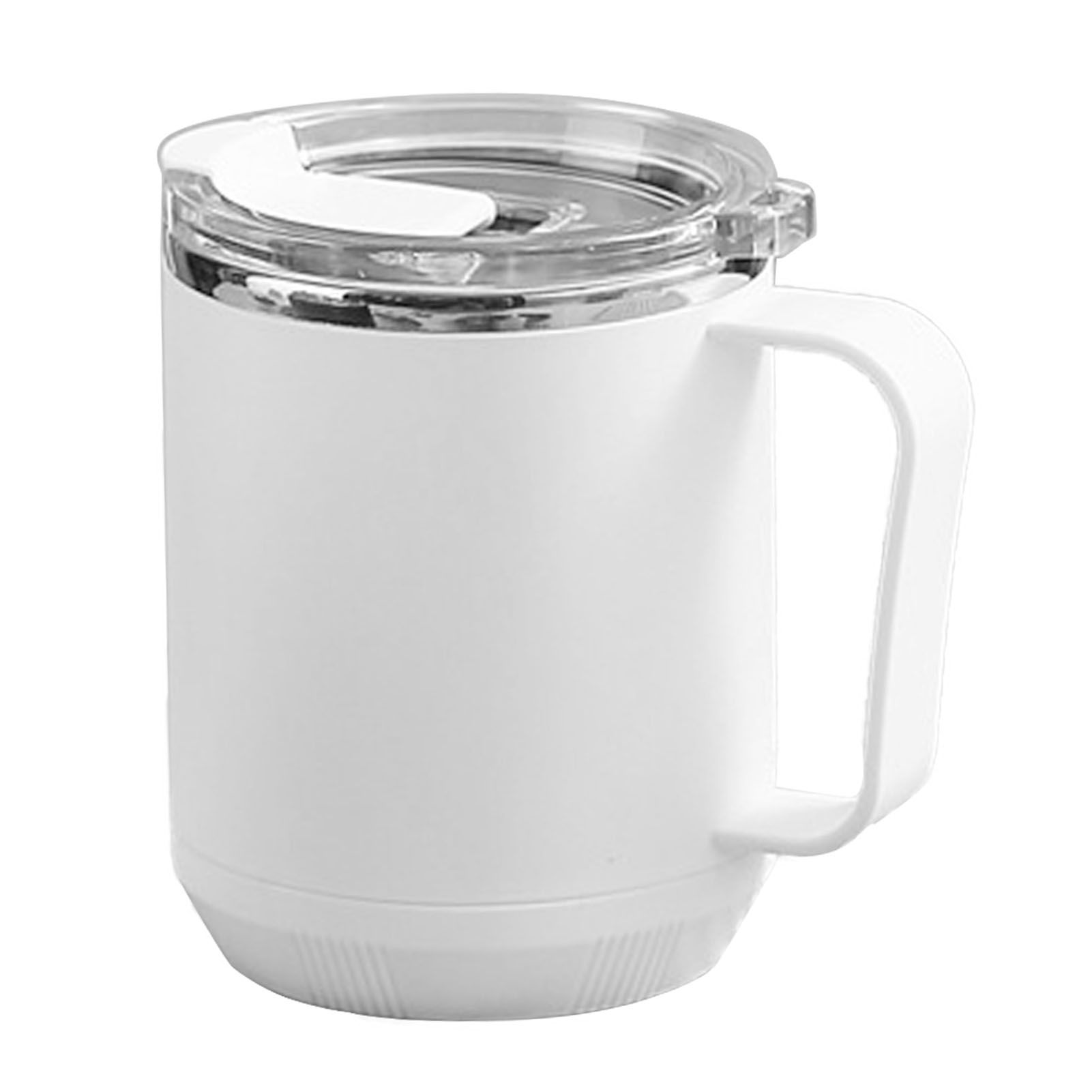 Coffee Mug 460ml 304 Stainless Steel Liner Leakproof Elegant Portable Mug for Outdoor Activities White - Image 2