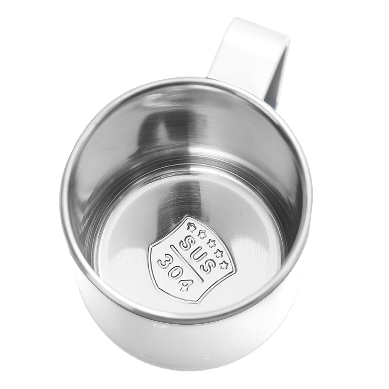 Coffee Mug 460ml 304 Stainless Steel Liner Leakproof Elegant Portable Mug for Outdoor Activities White - Image 7