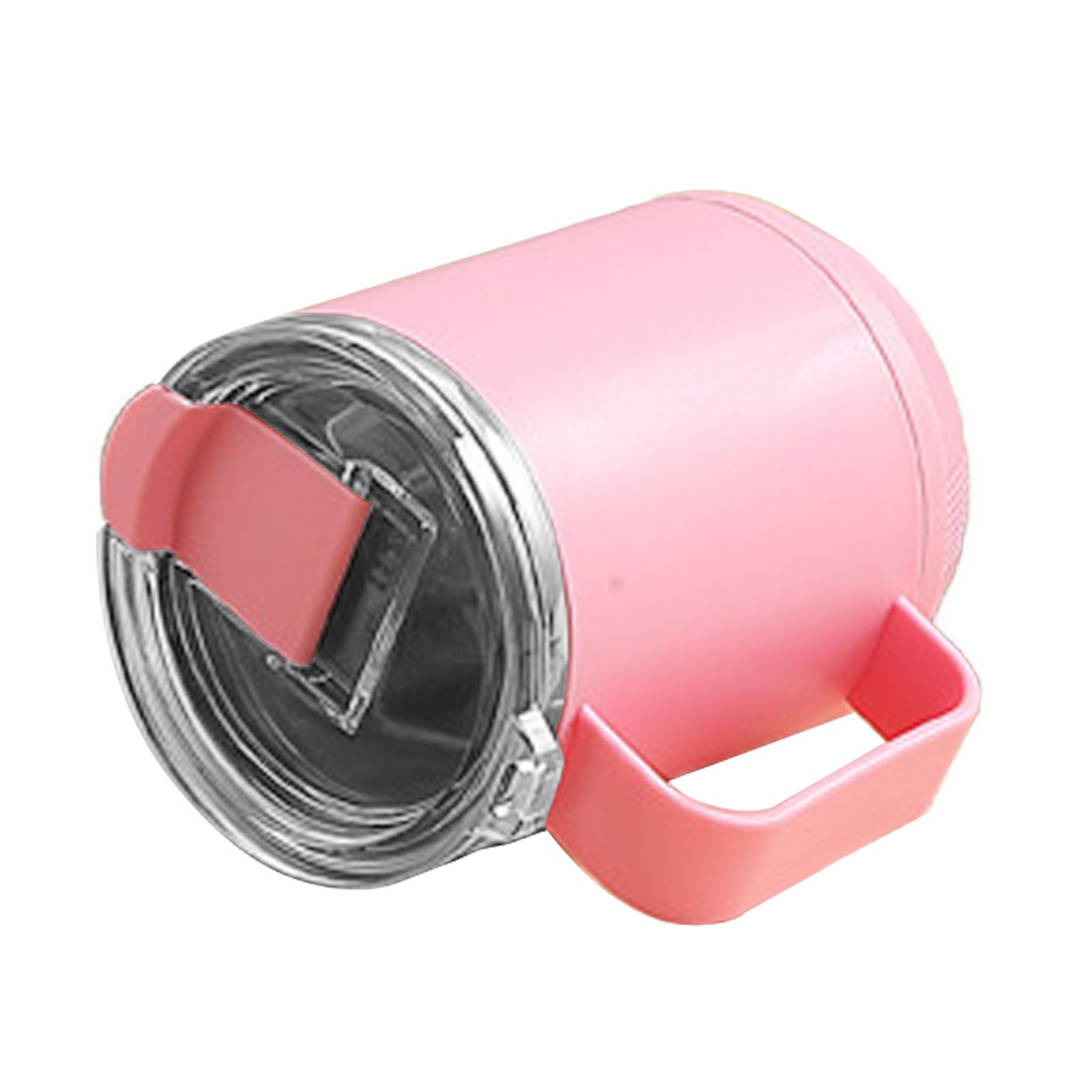 Coffee Mug 460ml 304 Stainless Steel Liner Leakproof Elegant Portable Mug for Outdoor Activities Pink - Image 3