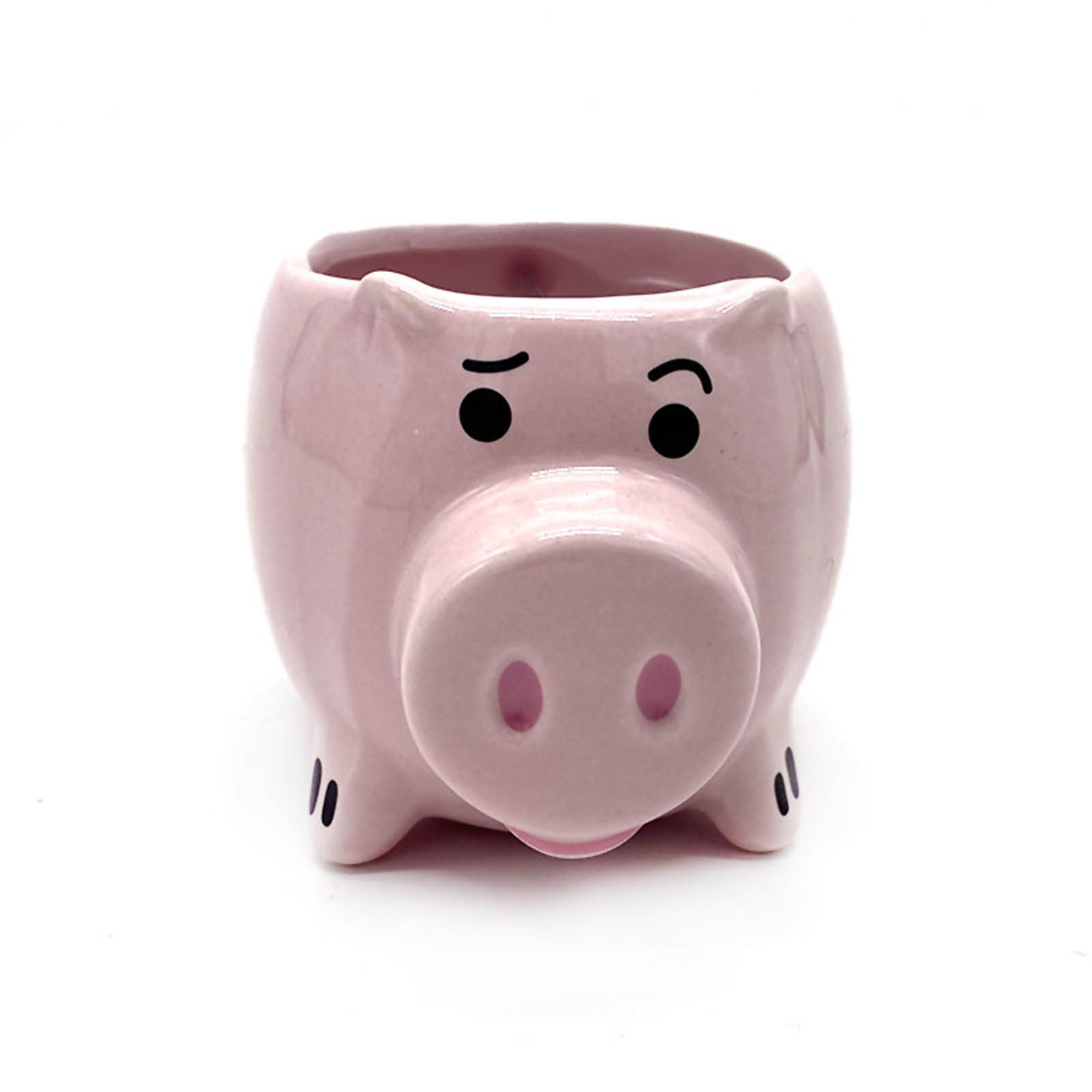 3D Pig Coffee Mug Novelty Pink Cute Pig Ceramic Coffee Tea Mug Funny Porcelain Water Cup for Home Indoor - Image 2