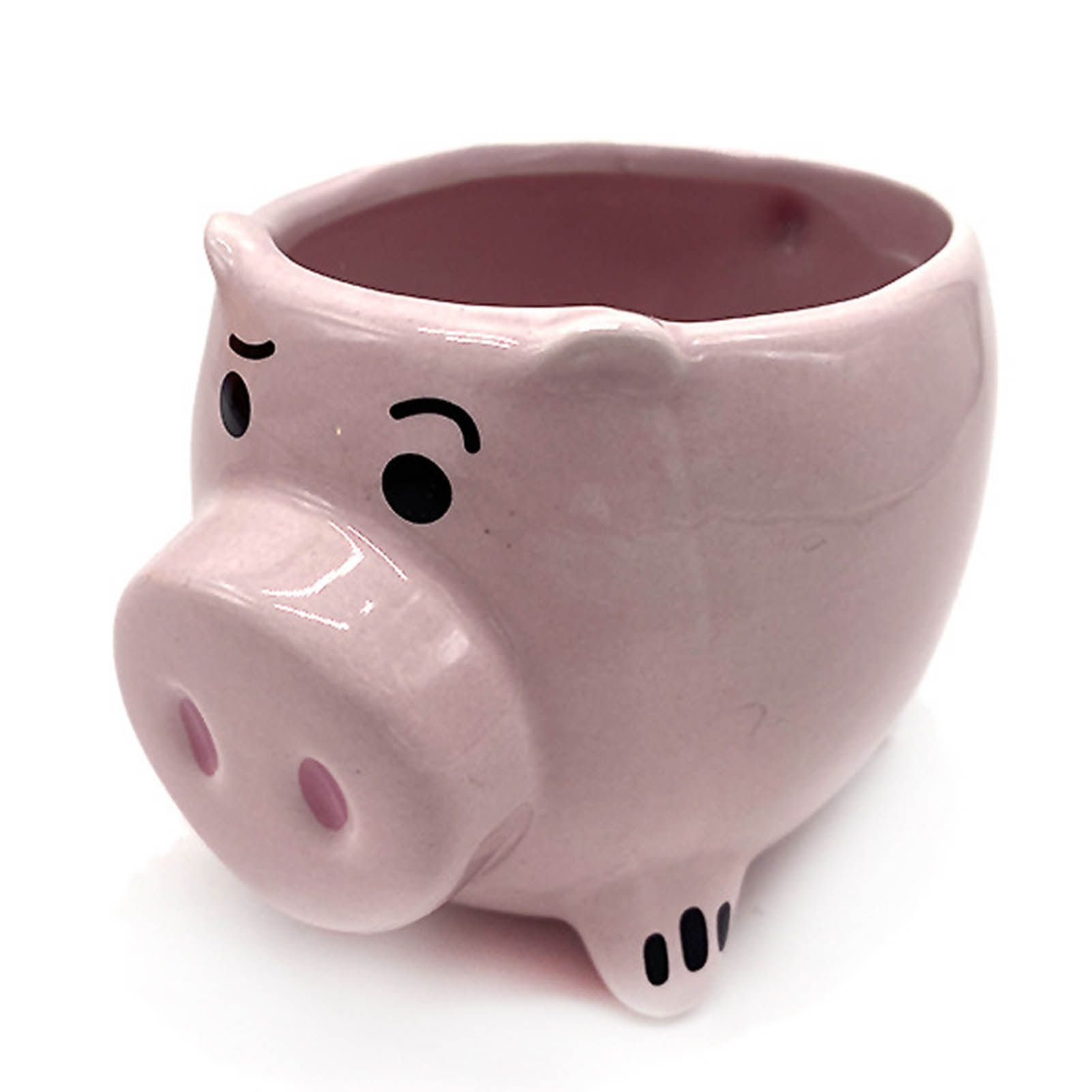 3D Pig Coffee Mug Novelty Pink Cute Pig Ceramic Coffee Tea Mug Funny Porcelain Water Cup for Home Indoor - Image 3