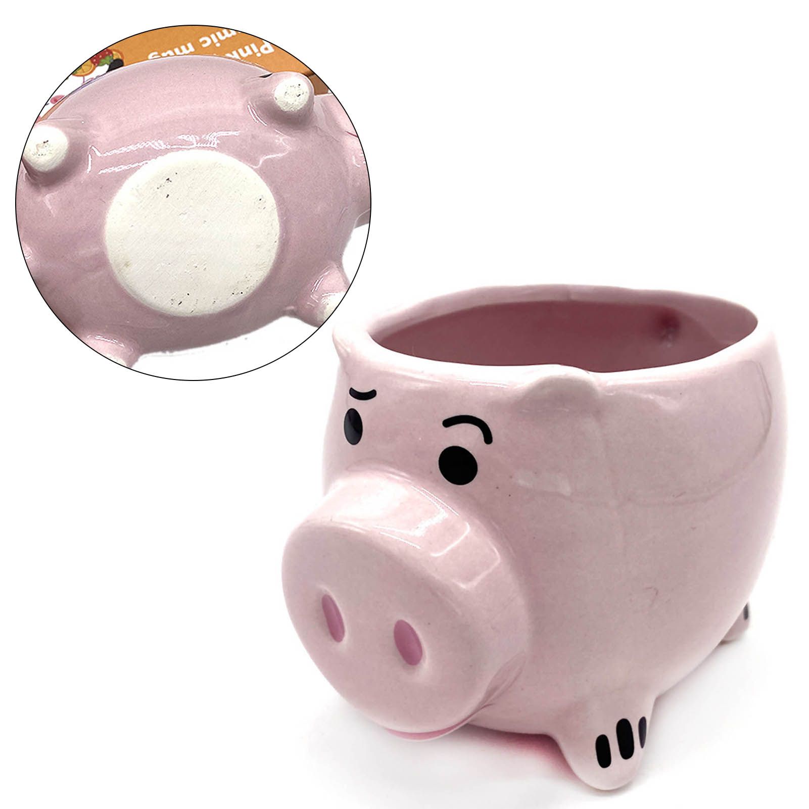3D Pig Coffee Mug Novelty Pink Cute Pig Ceramic Coffee Tea Mug Funny Porcelain Water Cup for Home Indoor - Image 6