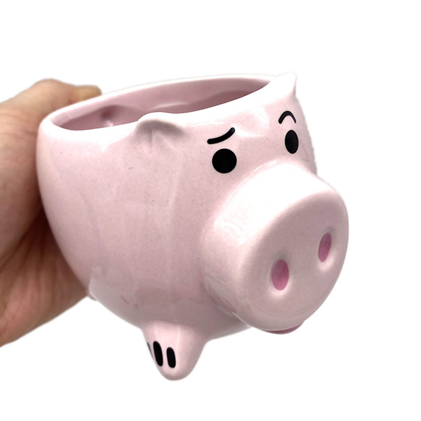 3D Pig Coffee Mug Novelty Pink Cute Pig Ceramic Coffee Tea Mug Funny Porcelain Water Cup for Home Indoor - Image 8