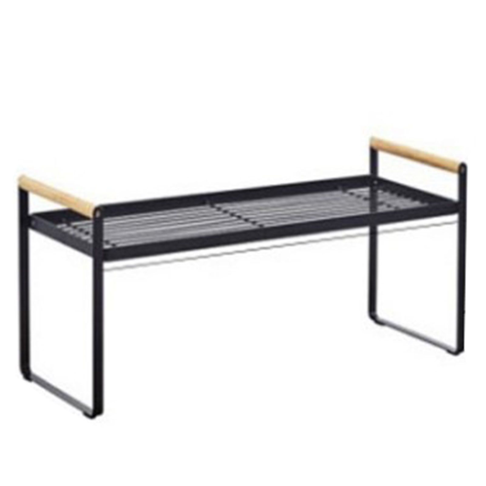 Cabinet Storage Shelf Rack Layered Storage Easy to Install Multifunction Counter Organizer Shelf for Seasoner Bowl Small Black - Image 1
