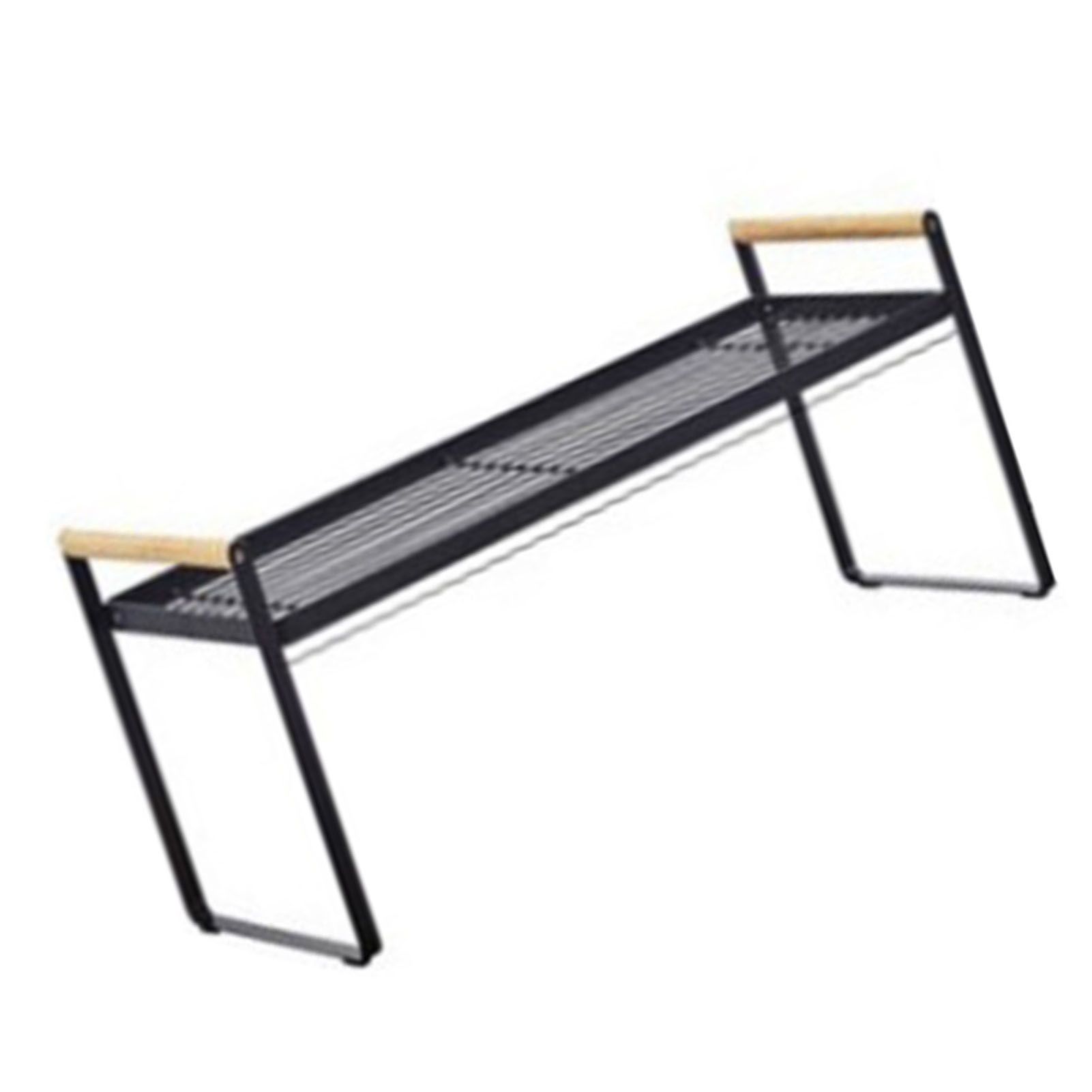 Cabinet Storage Shelf Rack Layered Storage Easy to Install Multifunction Counter Organizer Shelf for Seasoner Bowl Small Black - Image 2