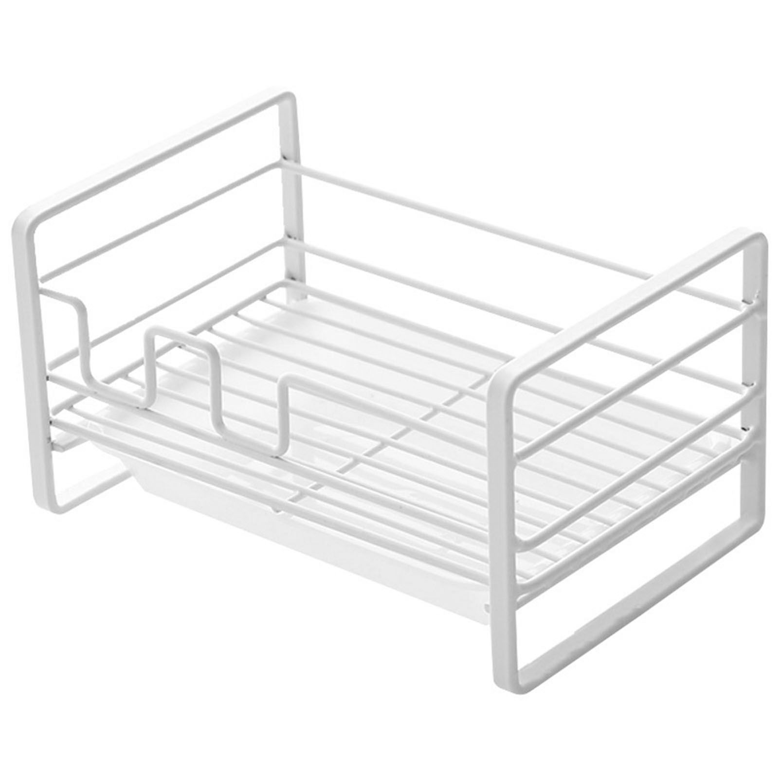 Sponge Storage Rack Matte White Compact Rust Prevention Sponge Drainer Rack Kitchen Drying Rack for Shower Room - Image 1