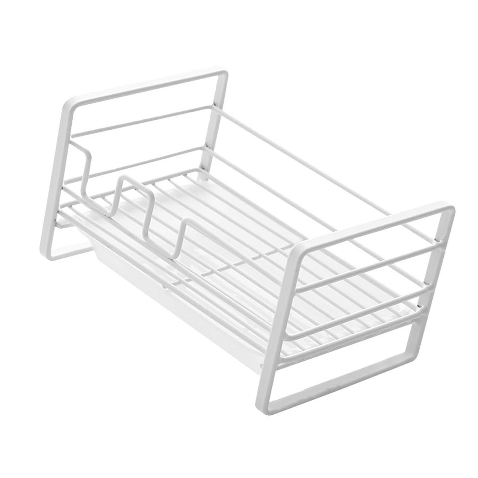 Sponge Storage Rack Matte White Compact Rust Prevention Sponge Drainer Rack Kitchen Drying Rack for Shower Room - Image 2
