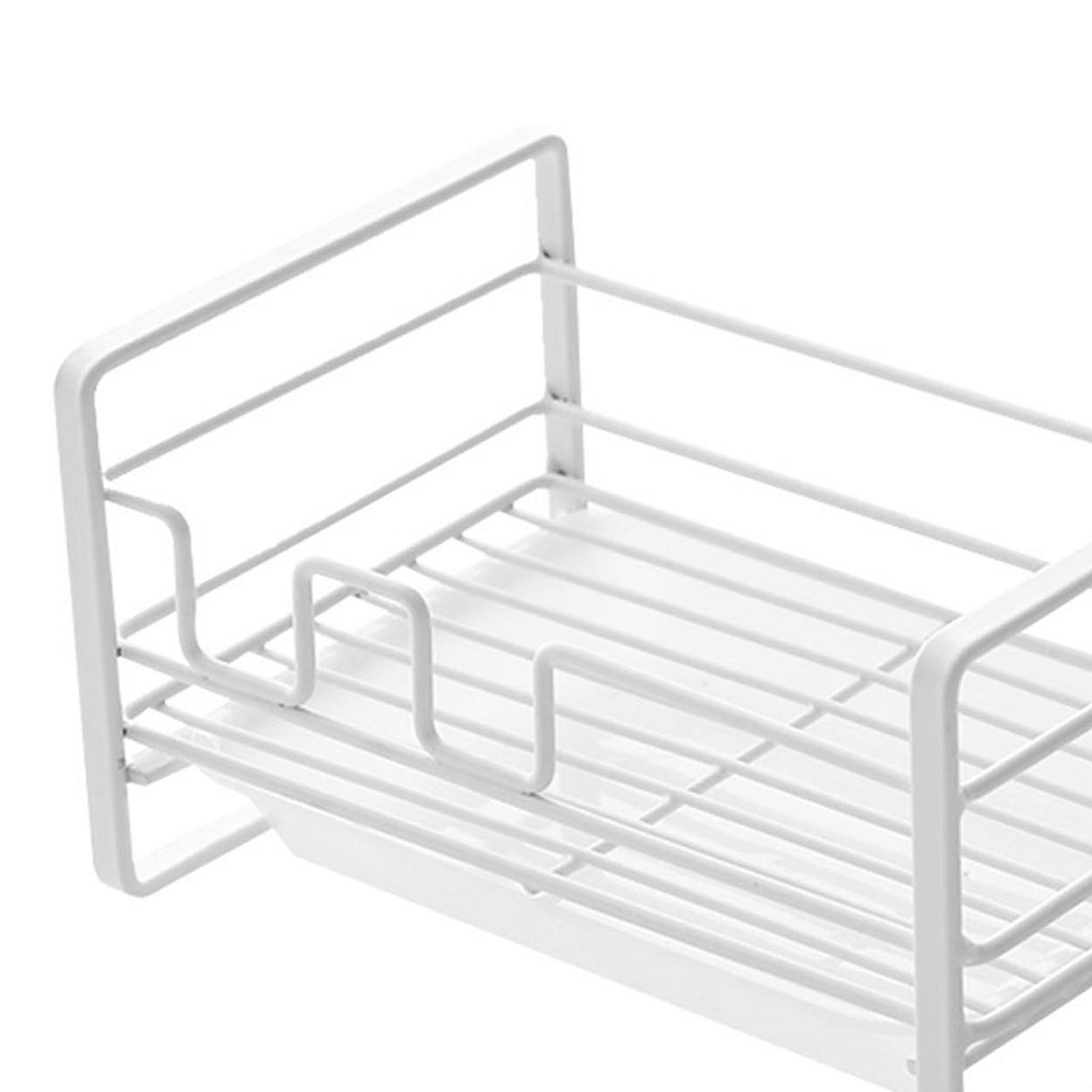 Sponge Storage Rack Matte White Compact Rust Prevention Sponge Drainer Rack Kitchen Drying Rack for Shower Room - Image 7
