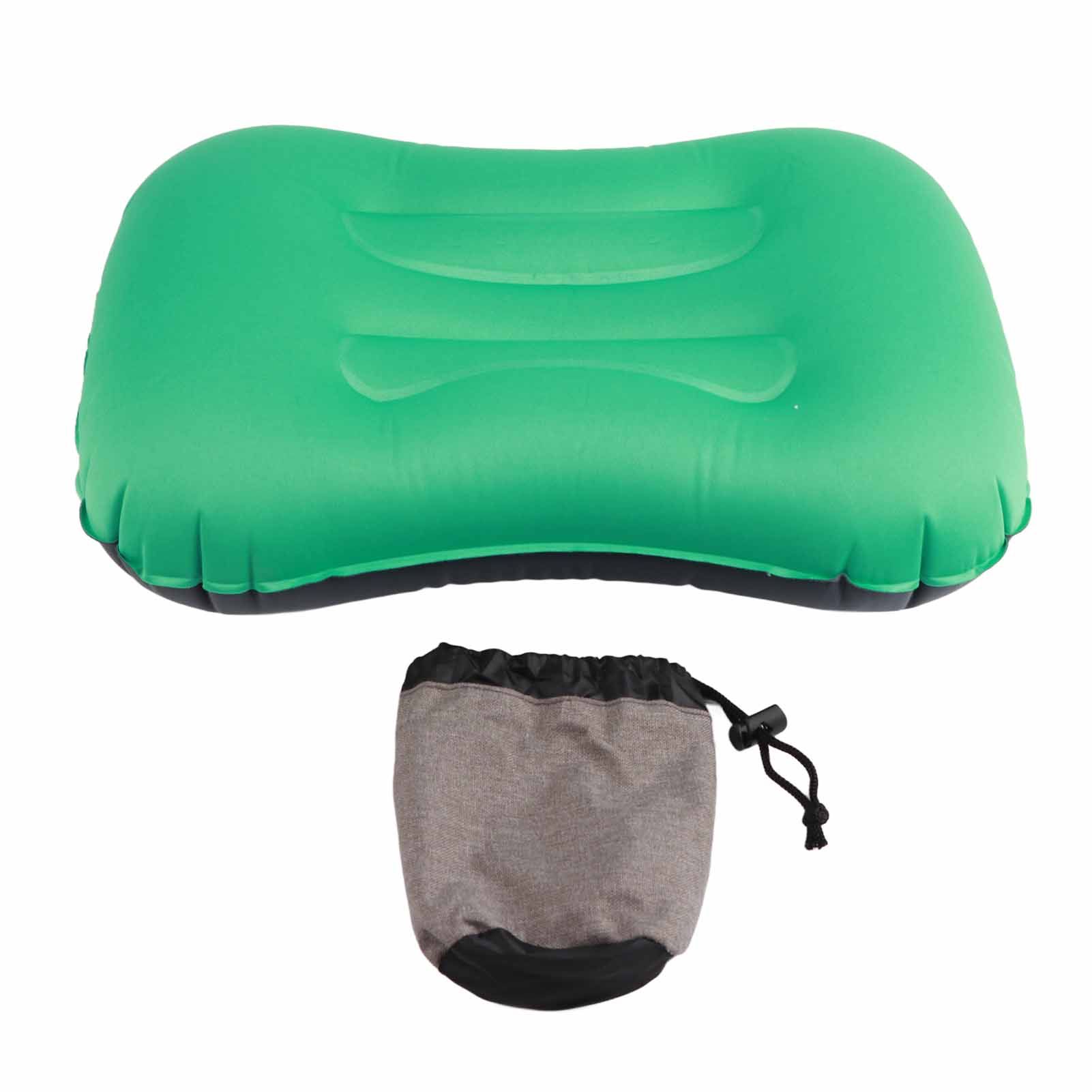 Inflatable Pillow Curved Structure Self Inflating Foldable Portable Inflatable Camping Travel Pillow for Indoor Outdoor - Image 1