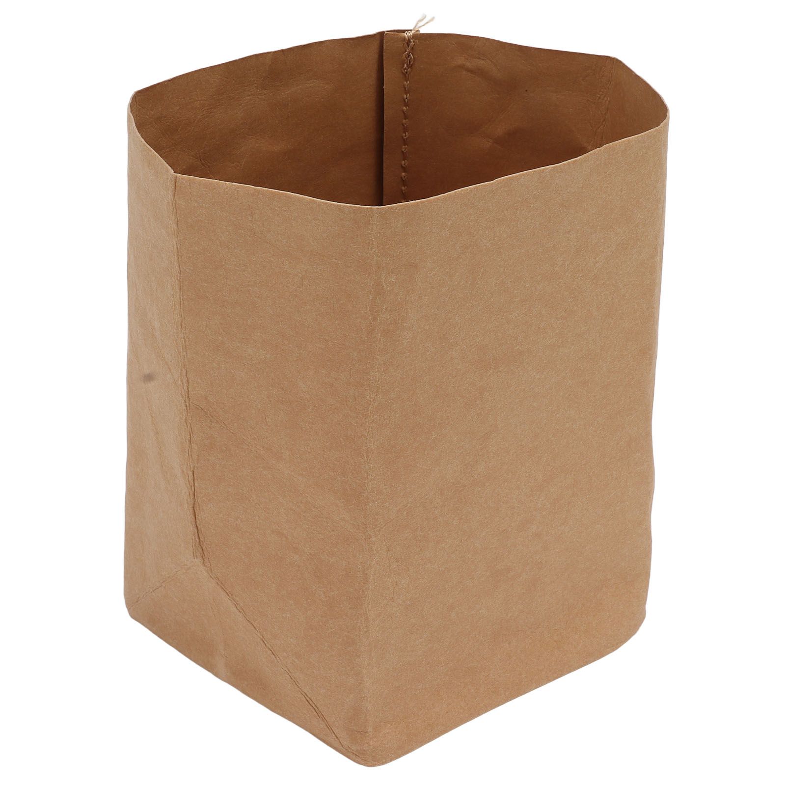 Washed Kraft Paper Bag Waterproof Flowerpot Food Storage Bag for Holding Food Fruits Vegetables Household Sundries M - Image 8