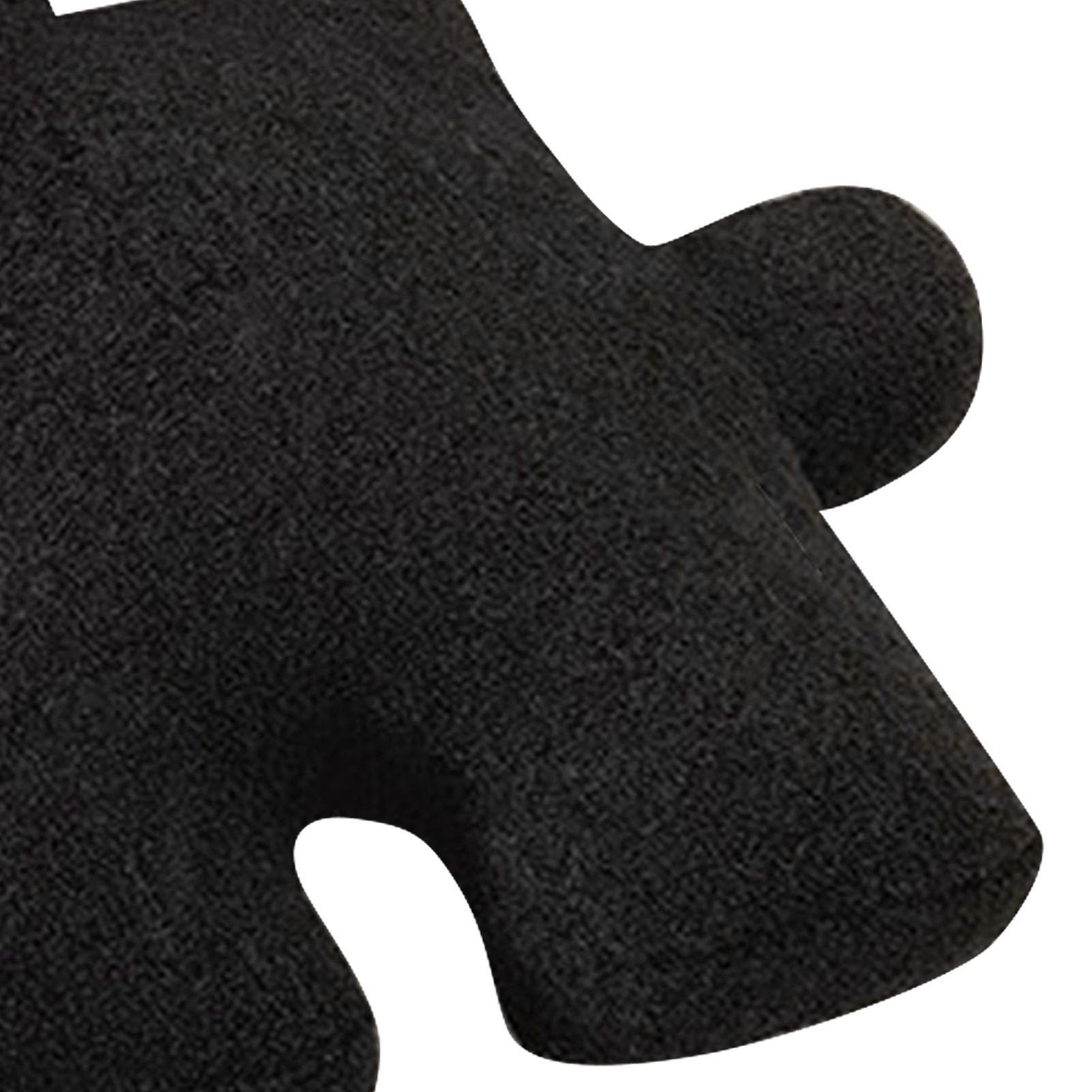 Plush Throw Pillow Ultra Soft Cushion Puzzle Special Shaped for Sofa Bed Window Home Decor Black - Image 8