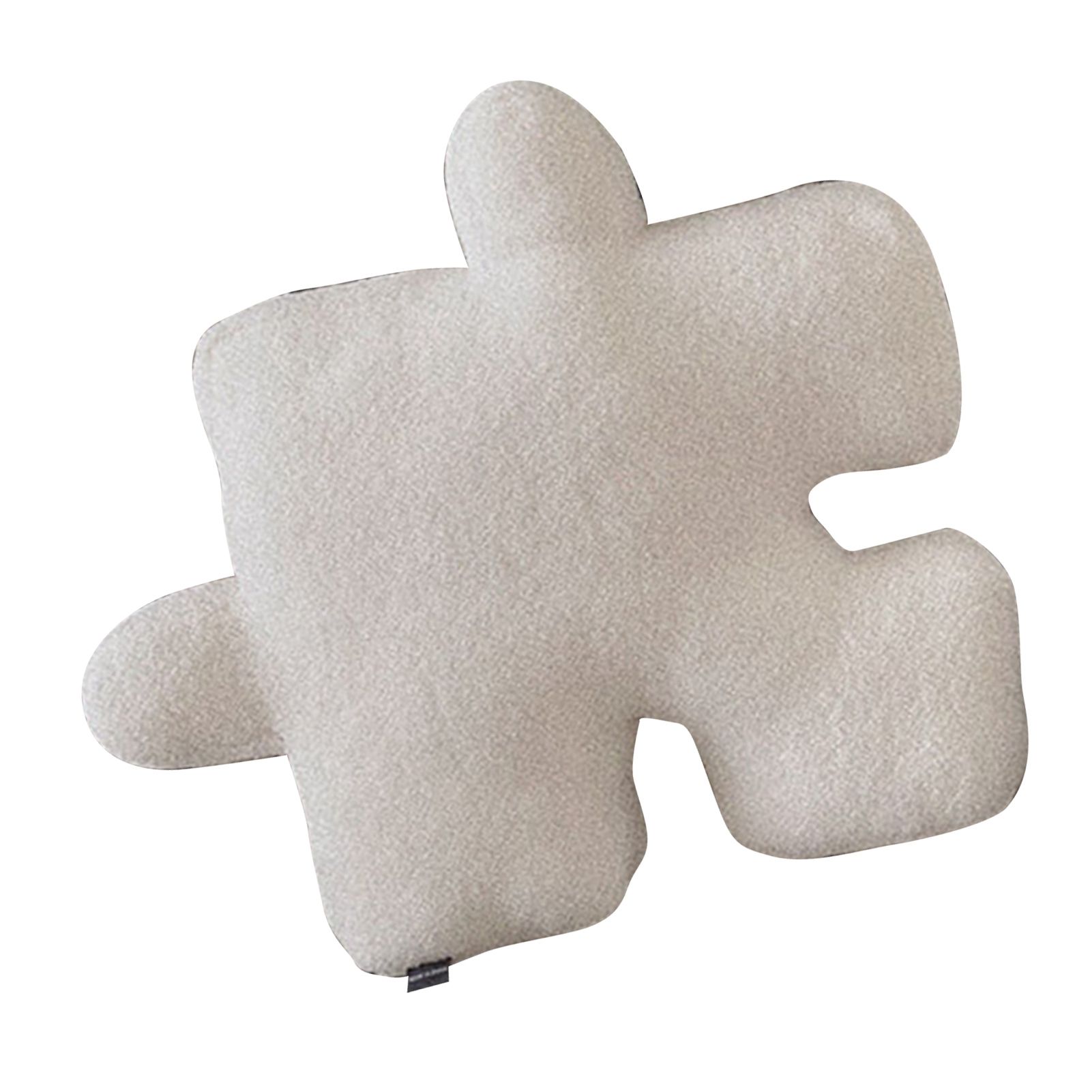 Plush Throw Pillow Ultra Soft Cushion Puzzle Special Shaped for Sofa Bed Window Home Decor White - Image 2