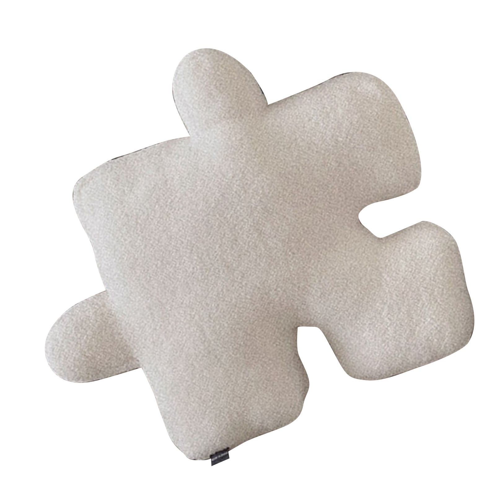 Plush Throw Pillow Ultra Soft Cushion Puzzle Special Shaped for Sofa Bed Window Home Decor White - Image 4
