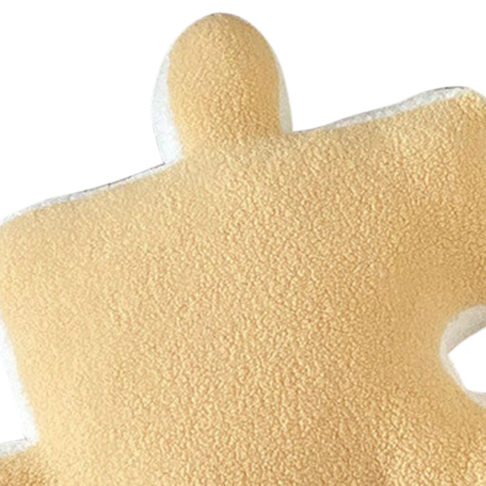 Plush Throw Pillow Ultra Soft Cushion Puzzle Special Shaped for Sofa Bed Window Home Decor Yellow - Image 8