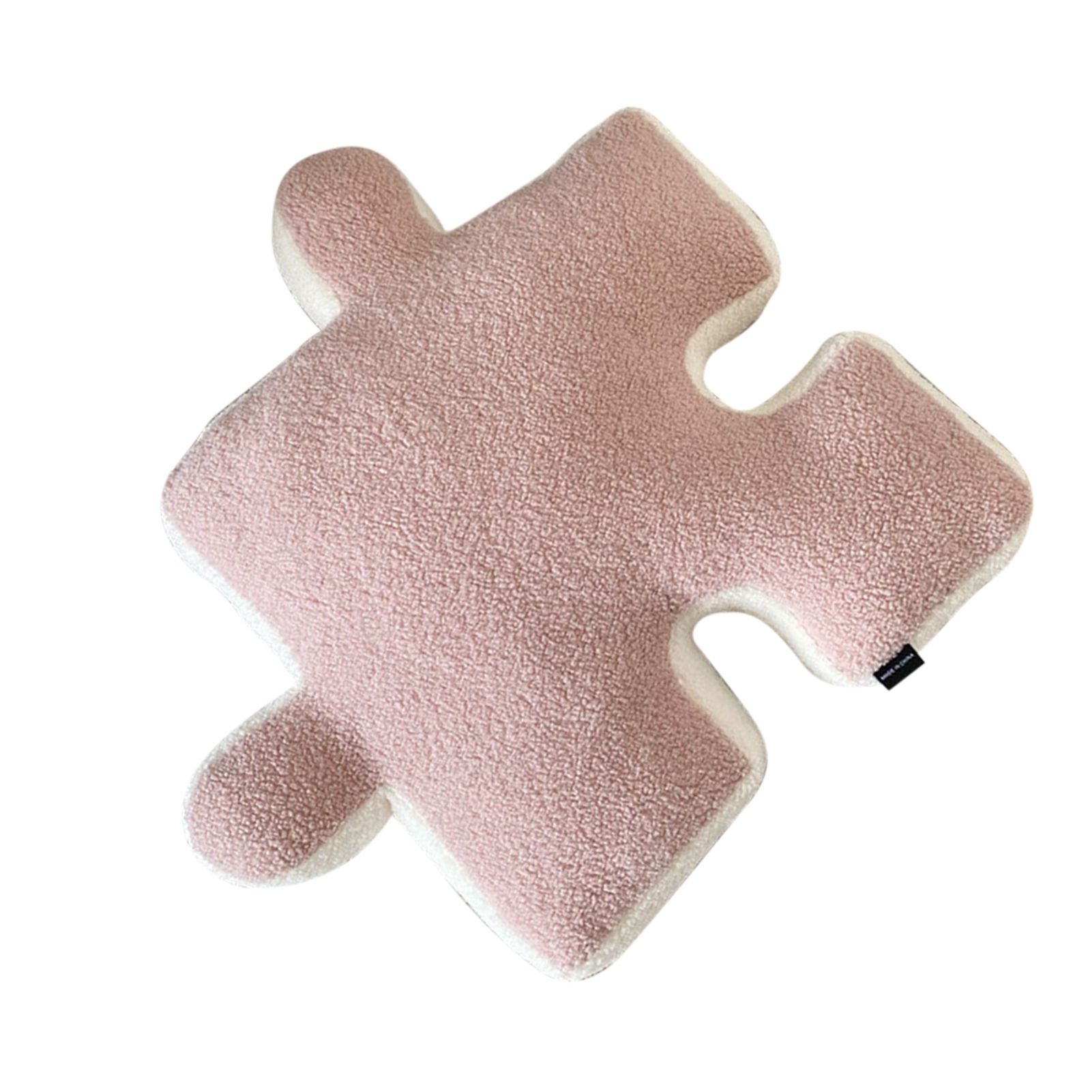 Plush Throw Pillow Ultra Soft Cushion Puzzle Special Shaped for Sofa Bed Window Home Decor Pink - Image 2