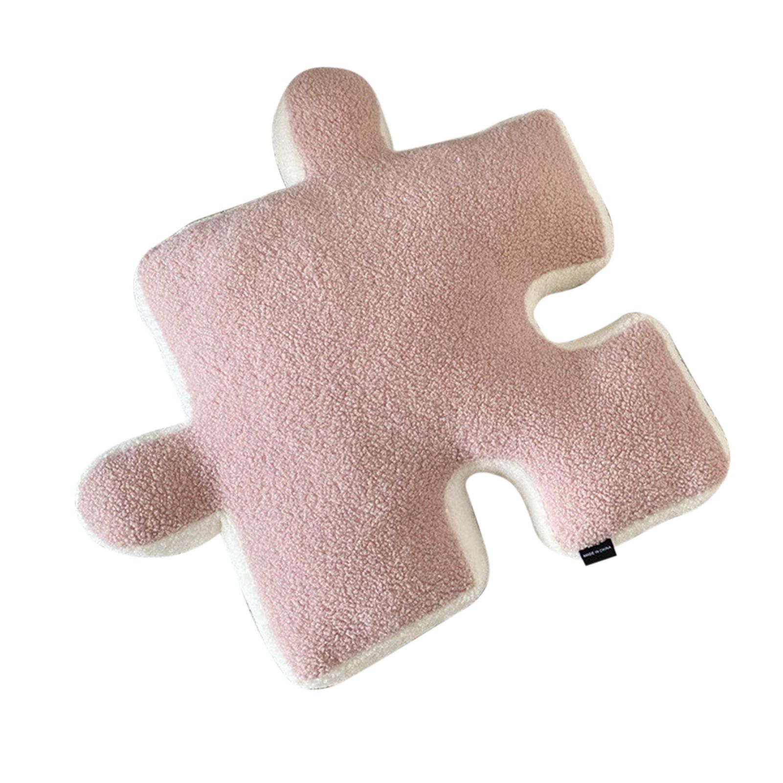 Plush Throw Pillow Ultra Soft Cushion Puzzle Special Shaped for Sofa Bed Window Home Decor Pink - Image 3