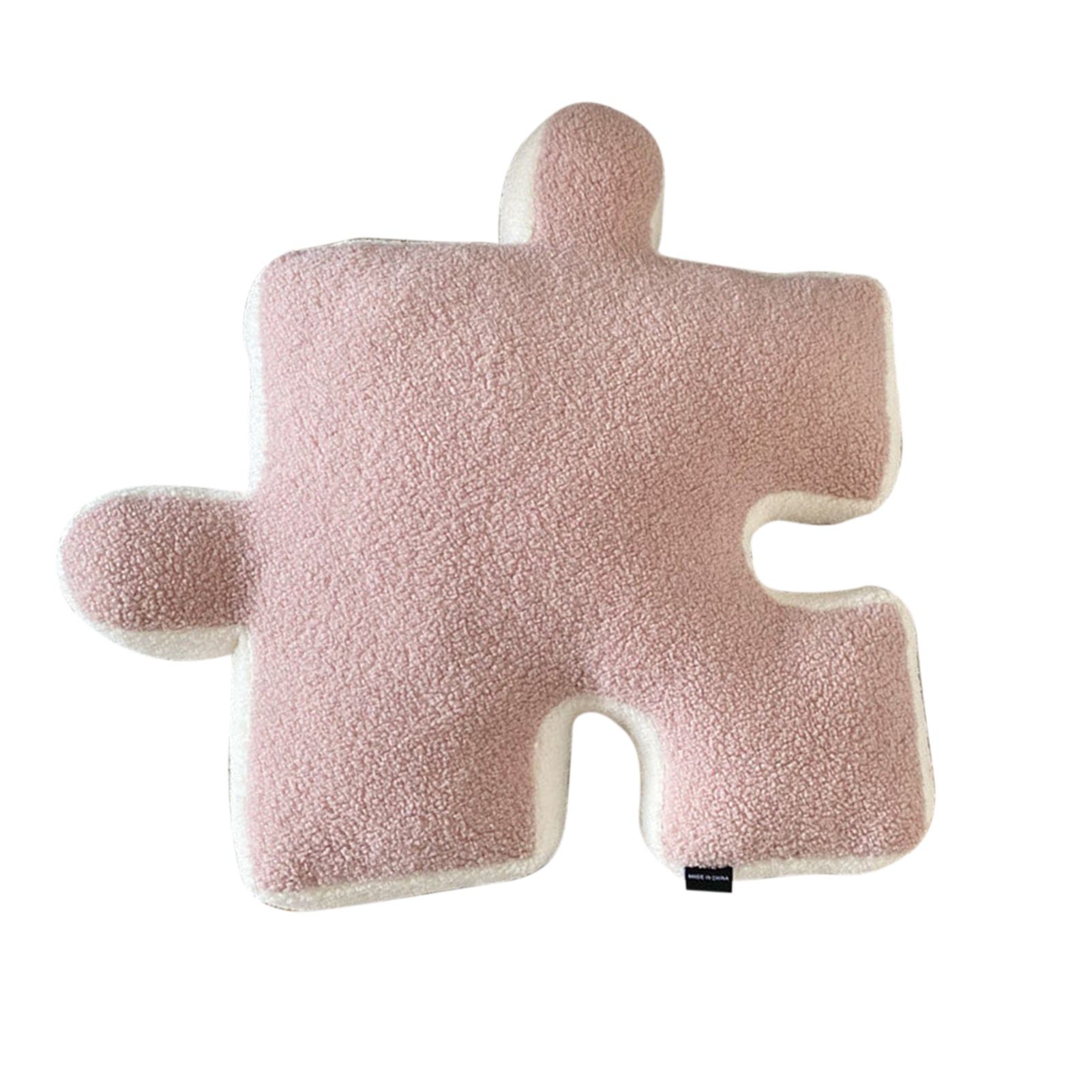 Plush Throw Pillow Ultra Soft Cushion Puzzle Special Shaped for Sofa Bed Window Home Decor Pink - Image 4