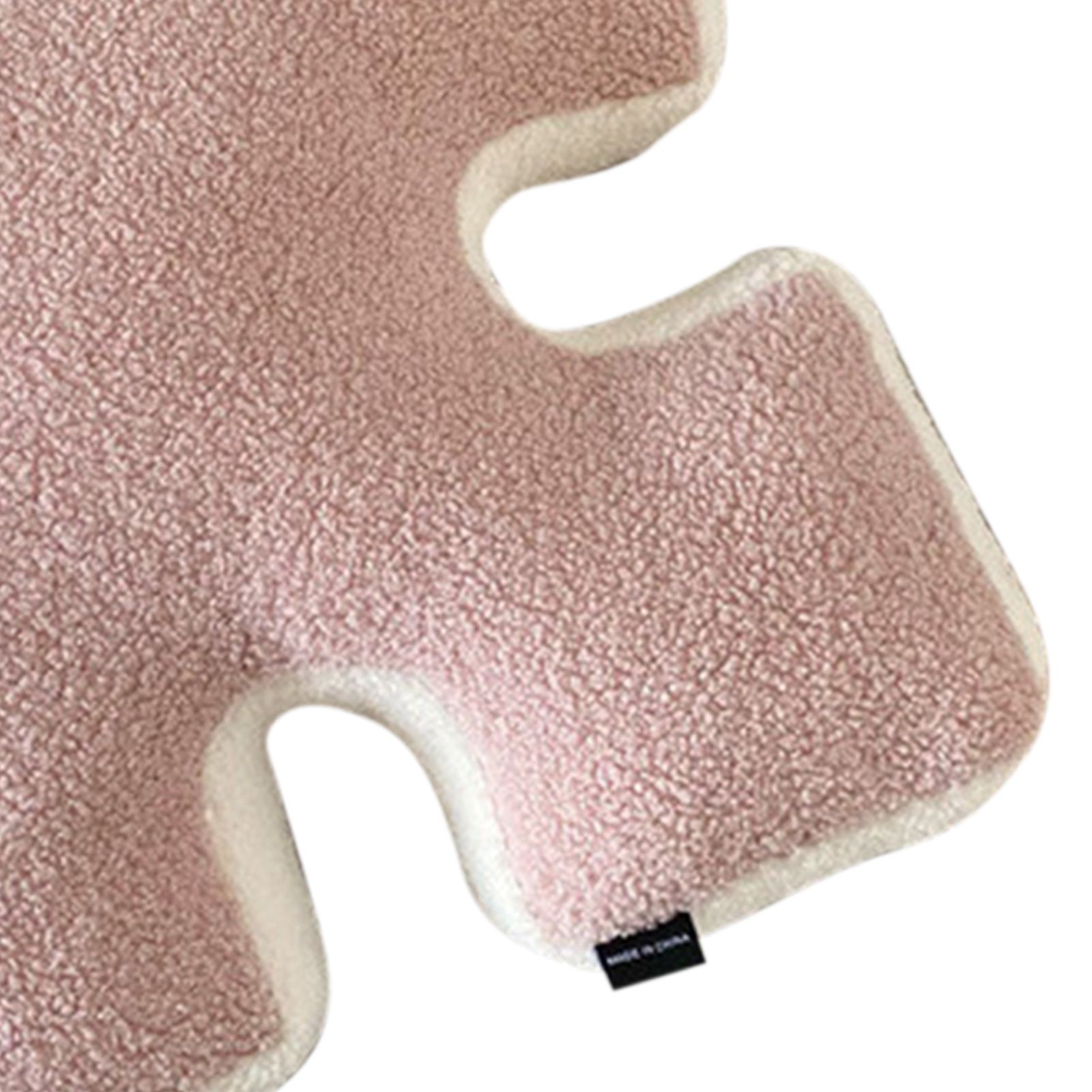 Plush Throw Pillow Ultra Soft Cushion Puzzle Special Shaped for Sofa Bed Window Home Decor Pink - Image 7