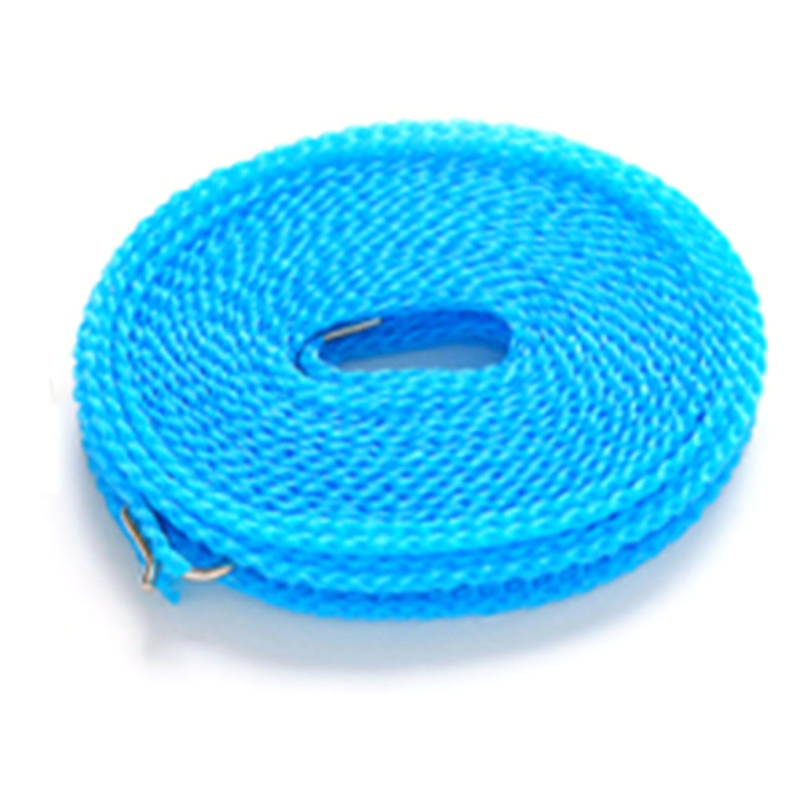 Clothesline 8 Meters Windproof Stable Load Bearing Nylon Material Punch Free Installation Laundry Rope for Indoor Outdoor Blue - Image 1