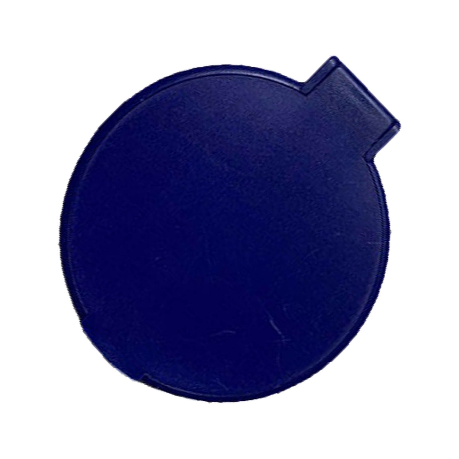 Single Sided Folding Circular Mirror Plastic Portable Compact Cosmetic Pocket Mirror Blue - Image 3