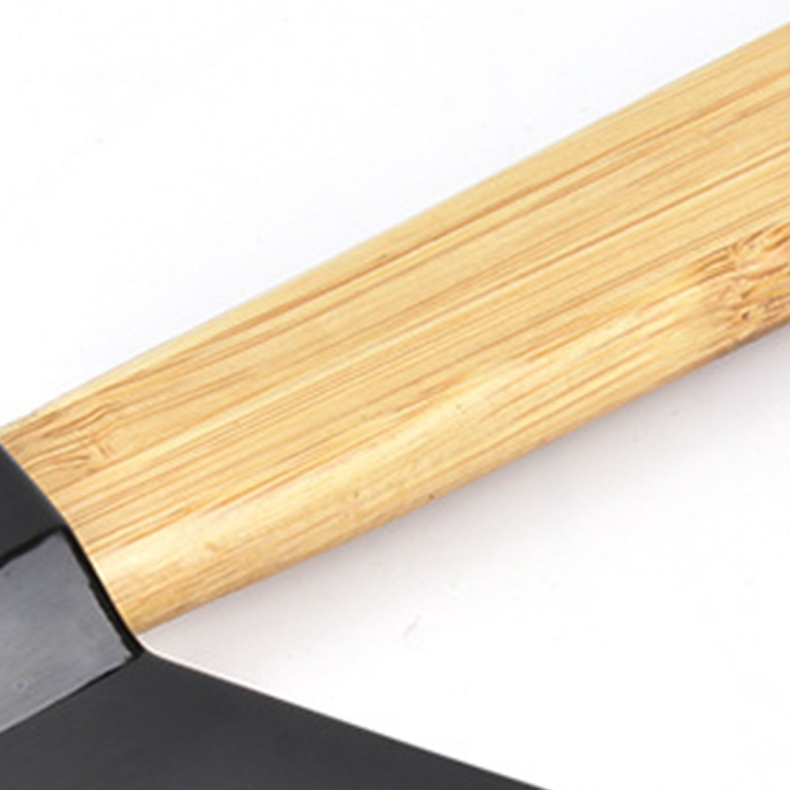 Pizza Knife 430 Steel PP Bamboo Handle Ergonomically Round Axe Pizza Cutter for Home Restaurants Black - Image 8