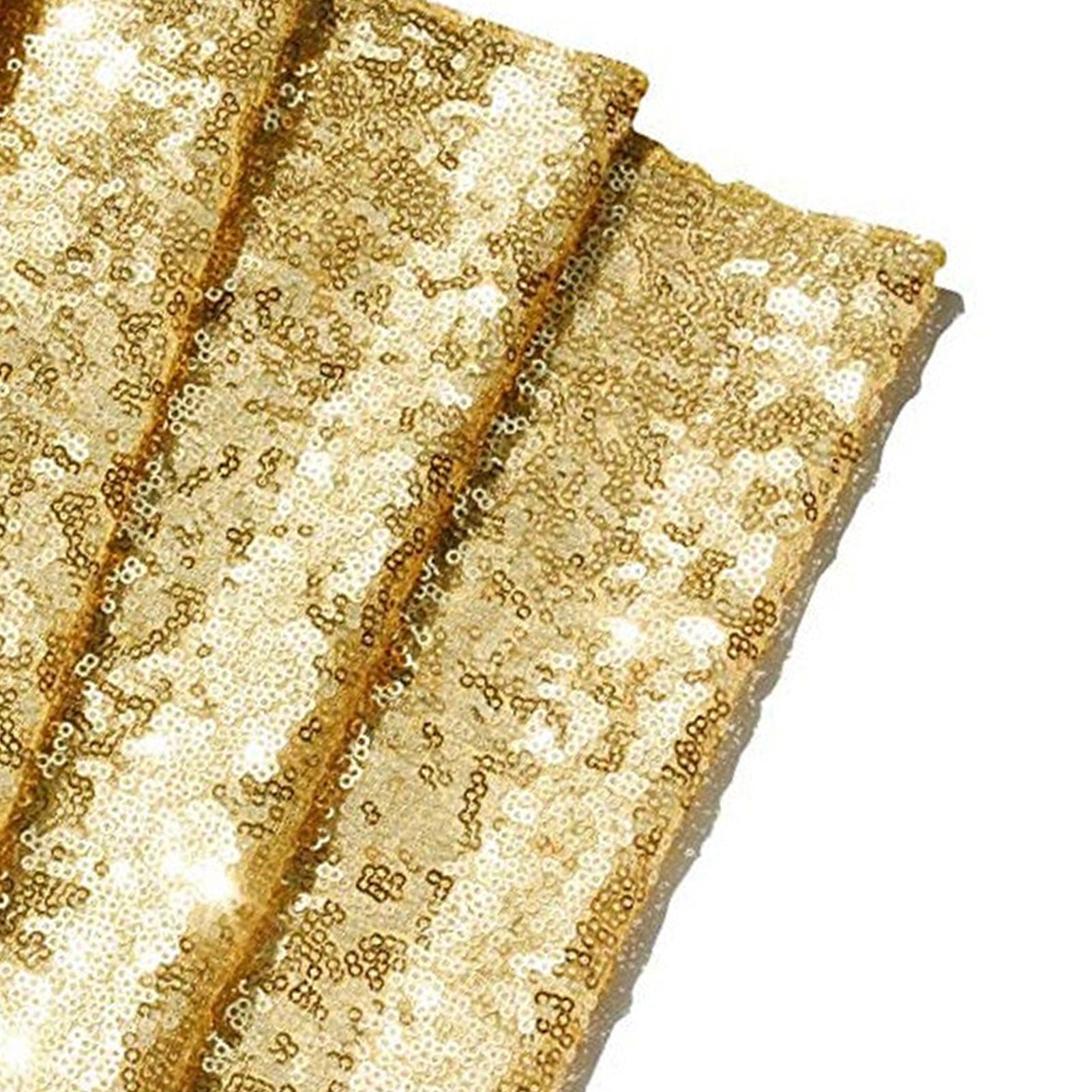 Tablecloth Polyester Fiber with Gold Sequins Table Cover for Table Home Wedding Decoration Or 30x300cm/11.8x118.1in - Image 6