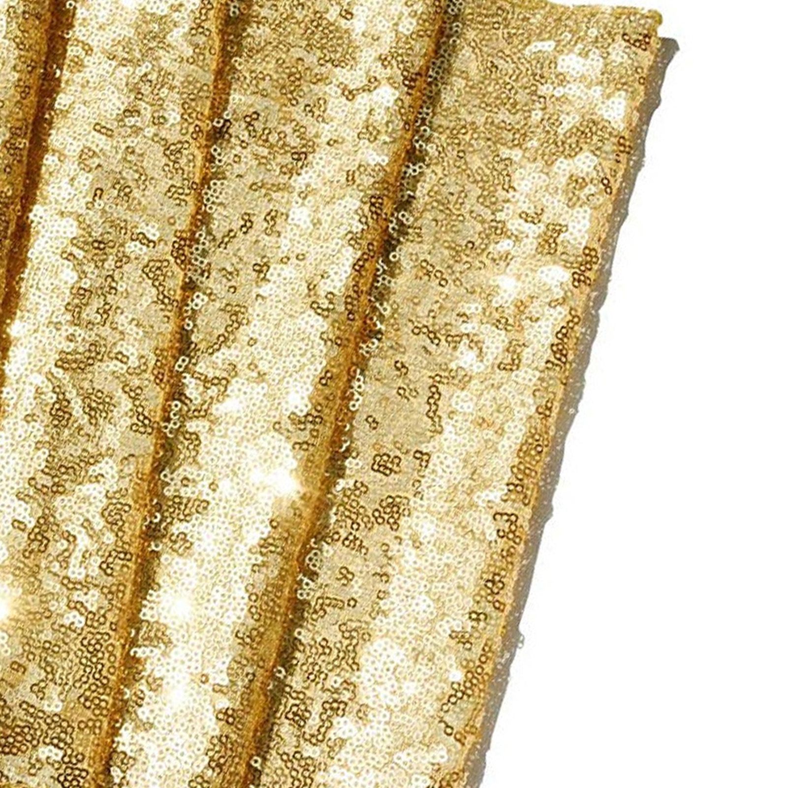 Tablecloth Polyester Fiber with Gold Sequins Table Cover for Table Home Wedding Decoration Or 30x300cm/11.8x118.1in - Image 8