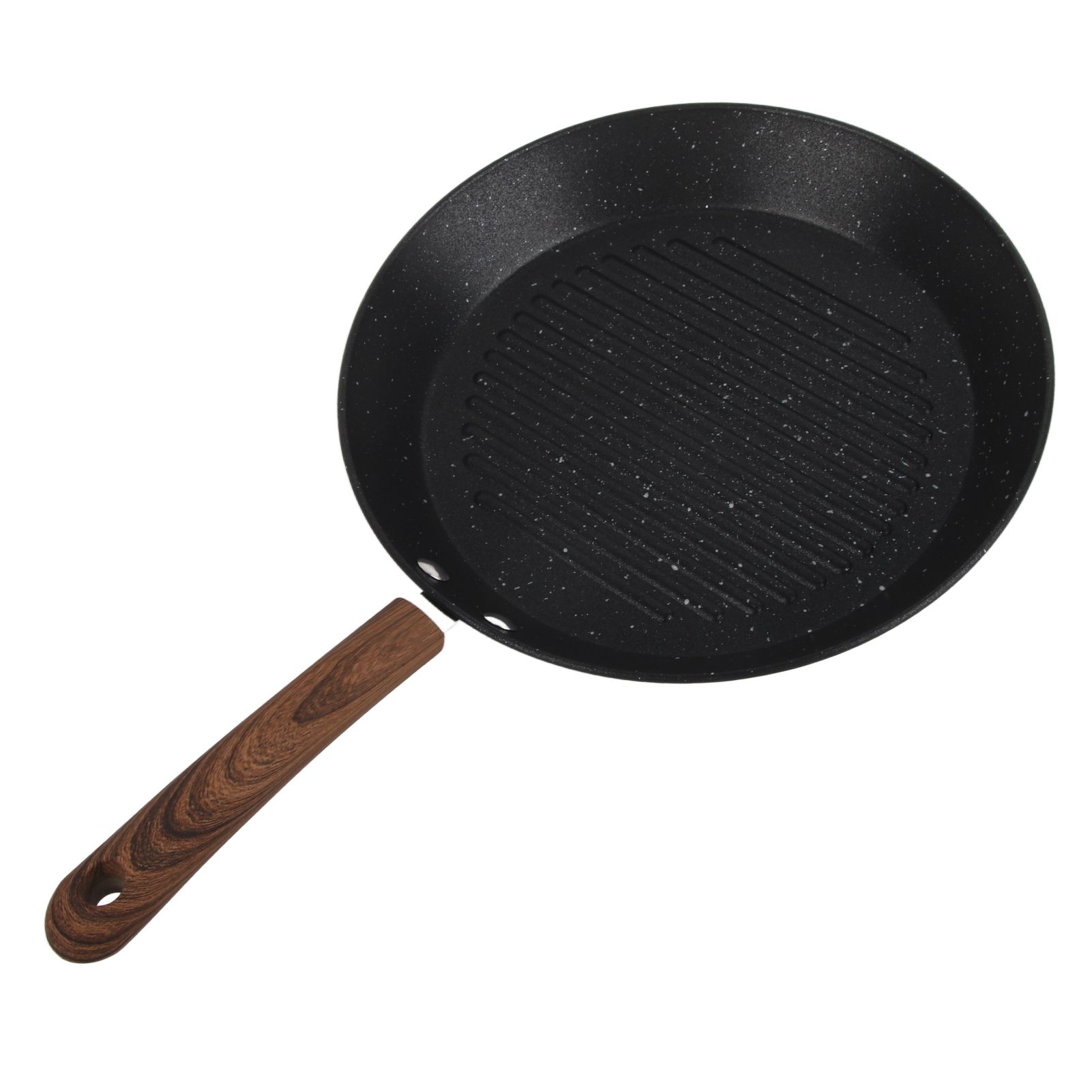 Round Grill Pan Universal Non Stick Multifunctional Flat Bottom Frying Pan for Breakfast - Image 1