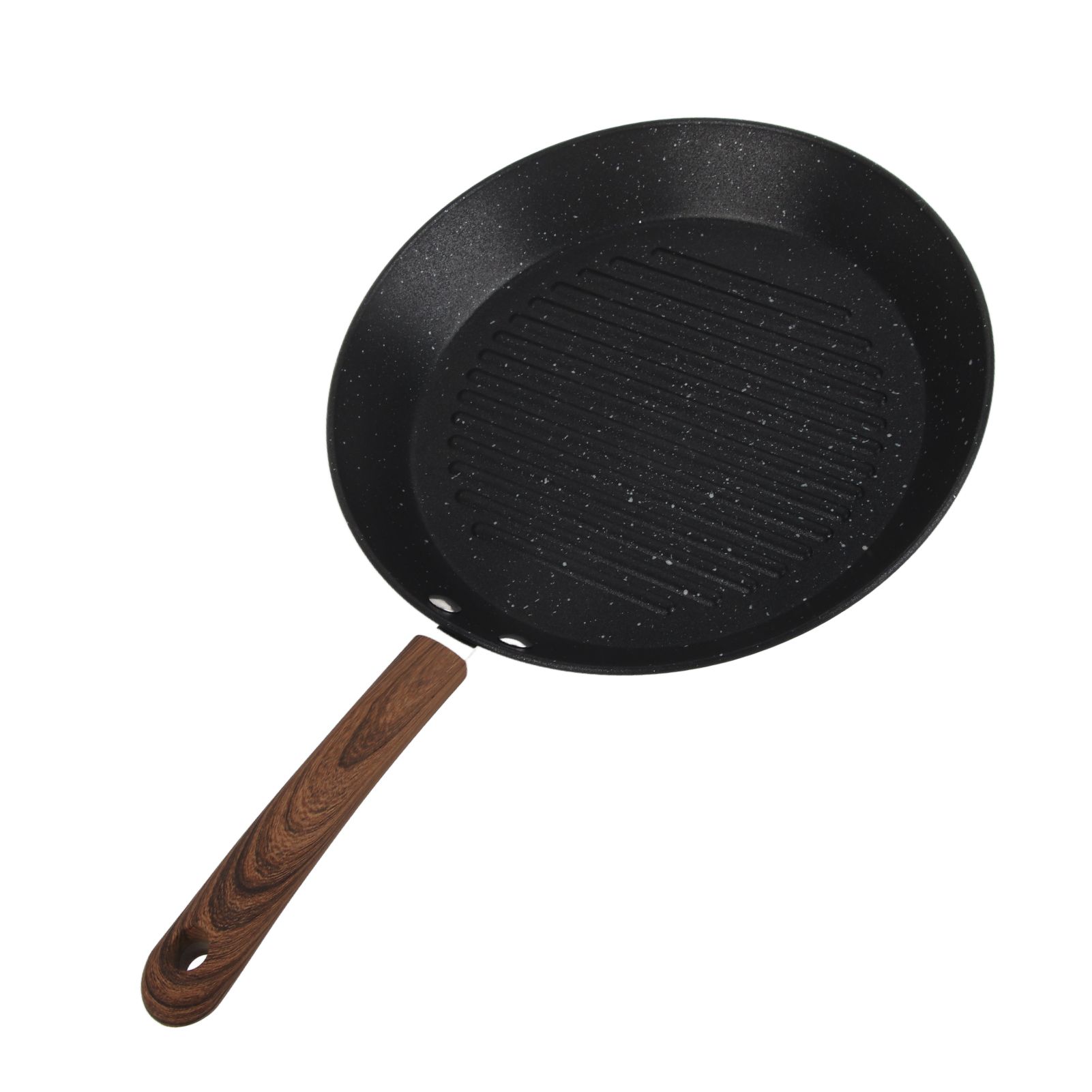 Round Grill Pan Universal Non Stick Multifunctional Flat Bottom Frying Pan for Breakfast - Image 3