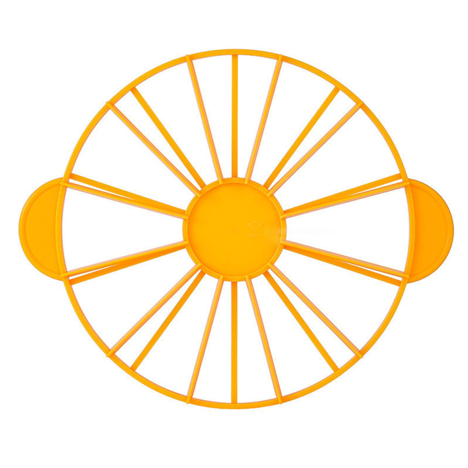 Cake Portion Marker Food Grade Round 10/12 Piece Cake Slice Marker Equal Portion Cutter Bread Cake Divider Baking Tool Yellow 126g/4.4oz（280） - Image 1